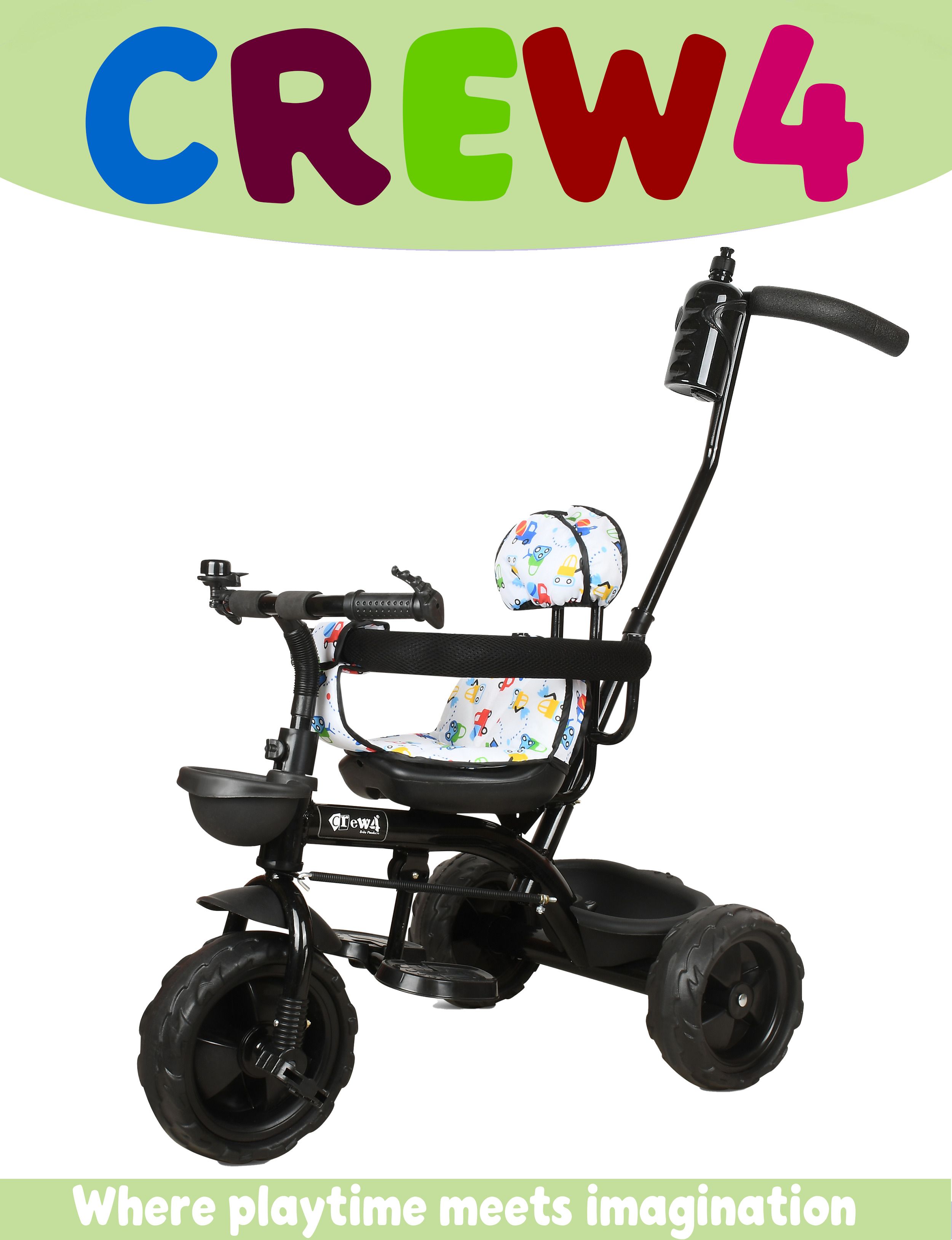 Small kids Tricycles |Cycles for Kids | Cycle for Baby with Storage Basket ST 04 WHITE Tricycle-image-25