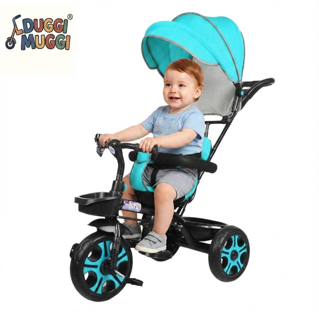 duggi muggi Tricycle with Canopy and Parental Handle 2 to 5 years tricycle baby for kids canopy Tricycle Tricycle-picture-13
