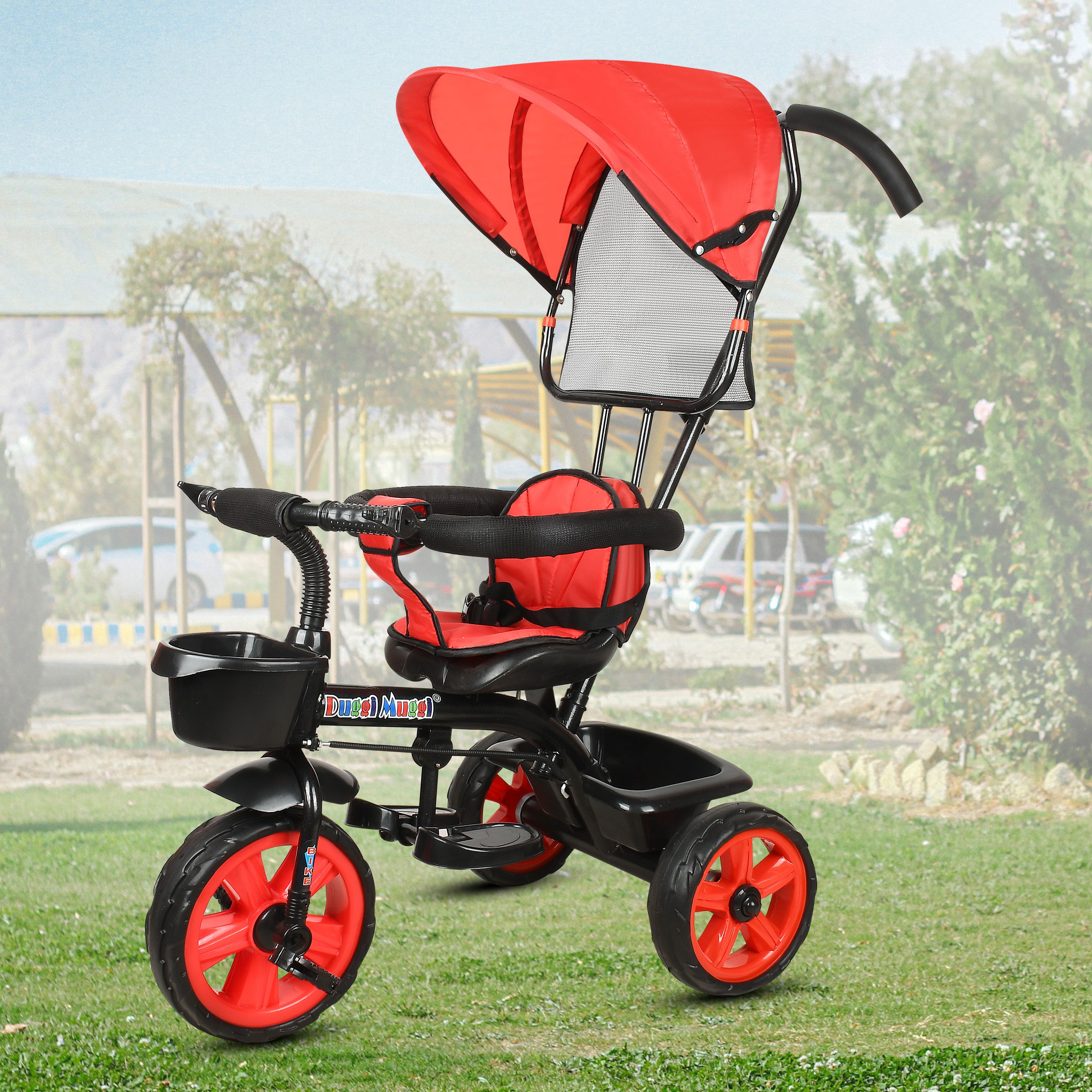 nexova COMFORTABLE SEAT FOR BABY BOYS&BABY GIRLS Tricycle TRICYCLE PREMIUM WITH CANOPY STAROGE BASKET Tricycle-picture-6