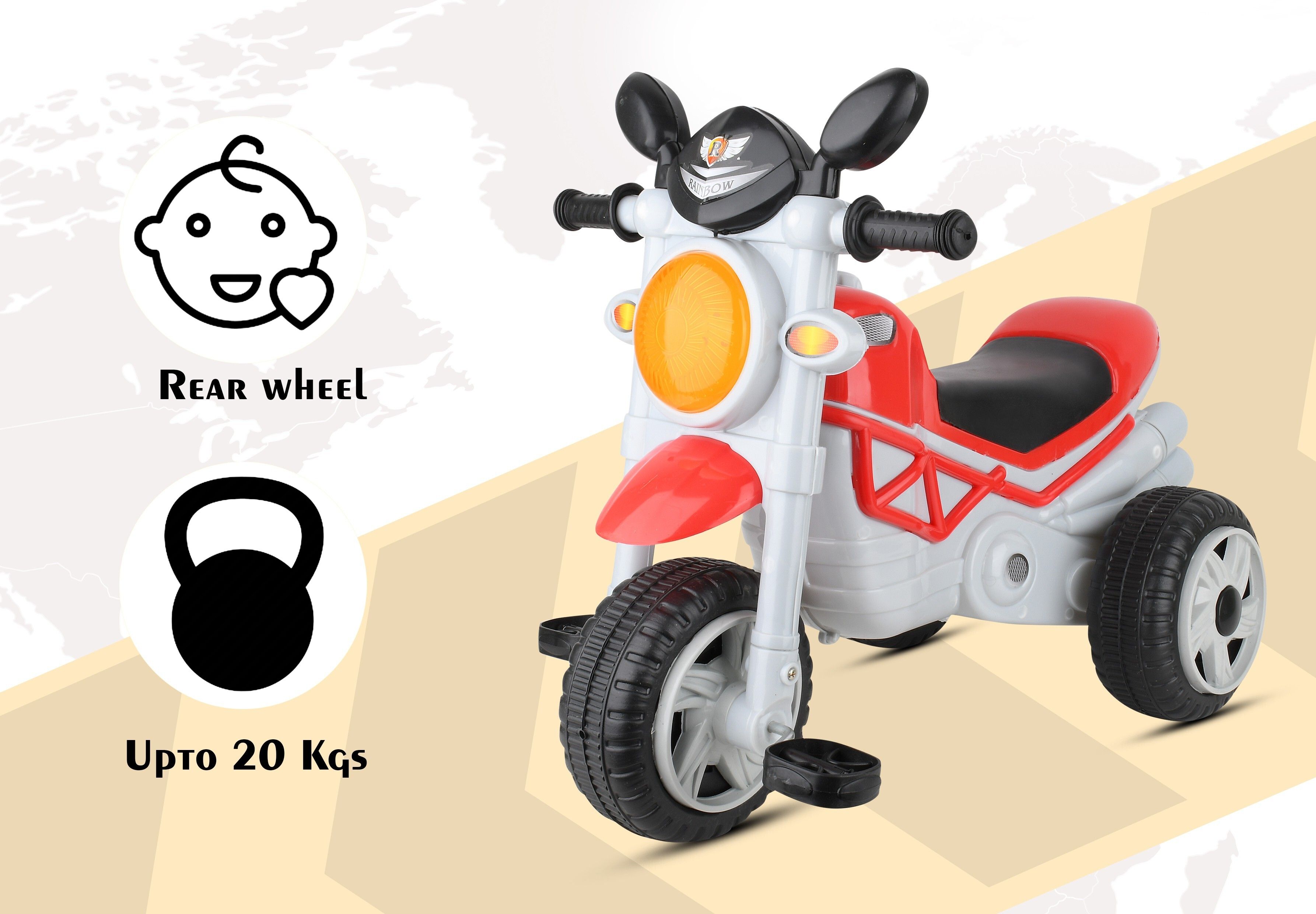 Smart Plug n Play Kids Ride on with Storage Space Best For kids Mini Bullet Tricycle for Kids,Smart Plug n Play Kids Ride on with Storage Space Tricycle-image-6