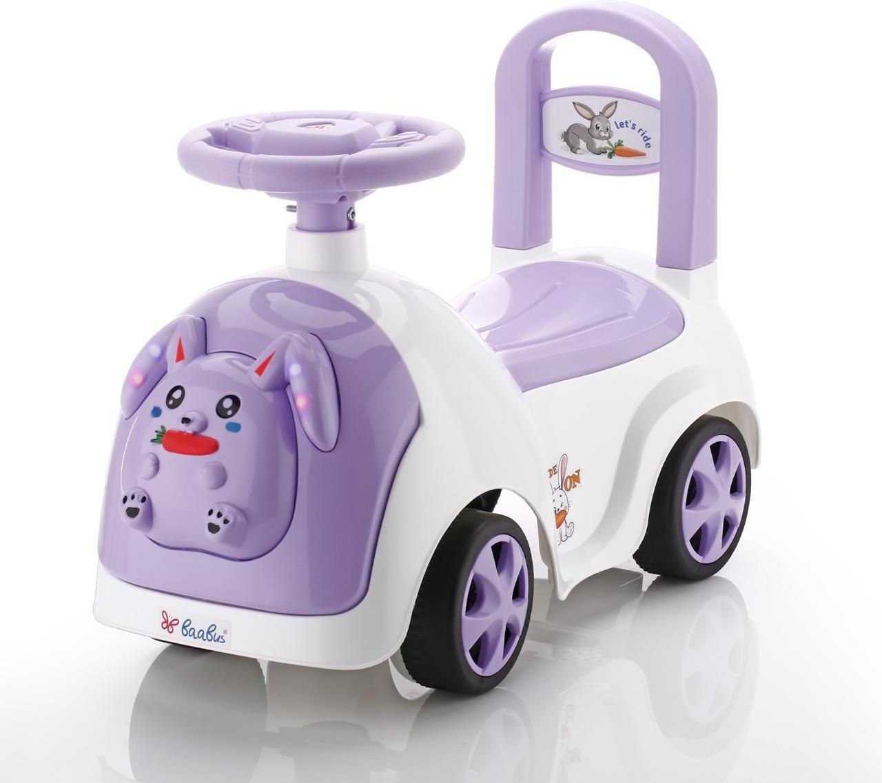 RABBIT Ride-On Baby/Kids Ride for Boys Girls 1-3 Years with Light Horn Storage Rideons & Wagons Non Battery Operated Ride On