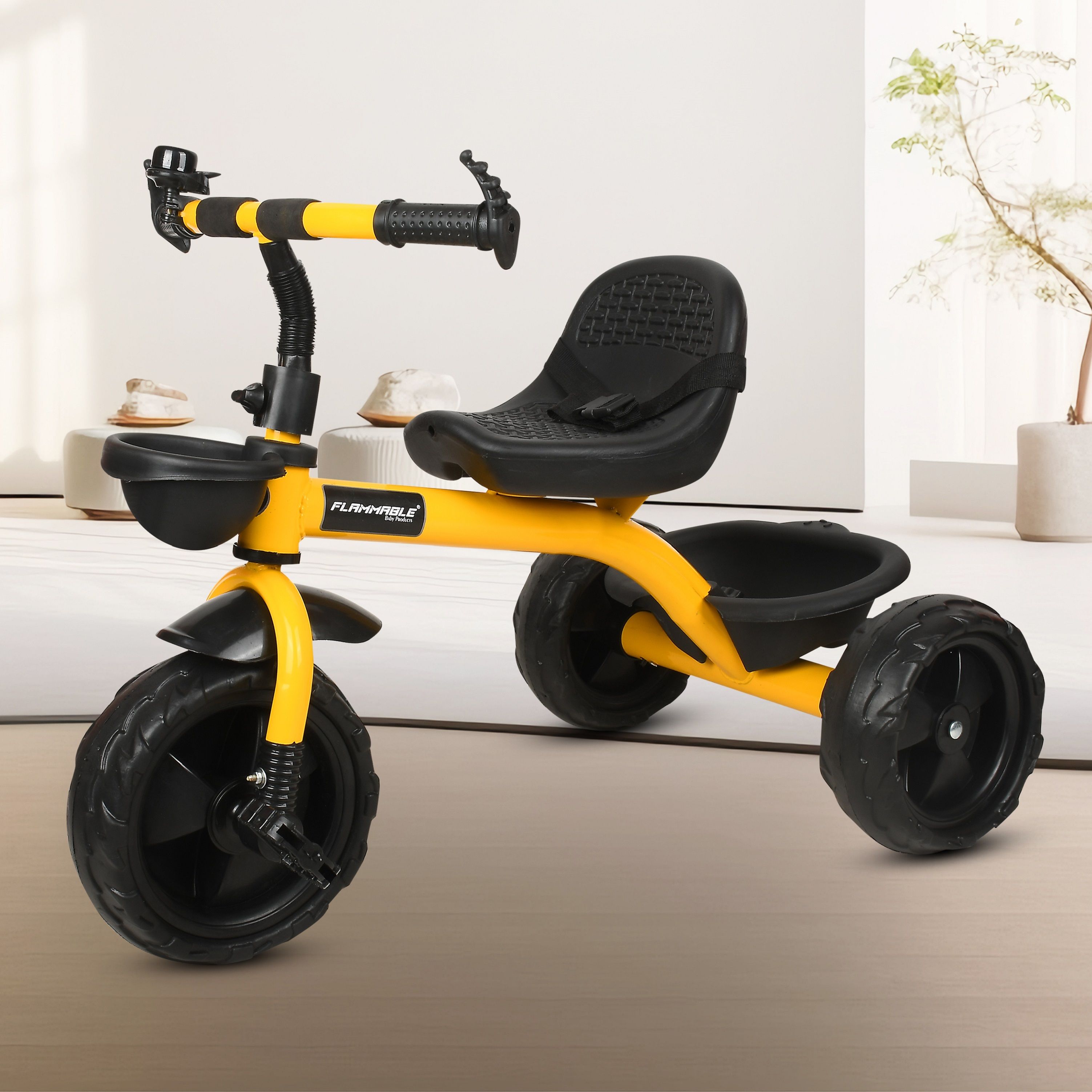 Tricycle with Dual Storage Basket and Seatbelt 3 to 5 years BST 01 Tricycle-image-27