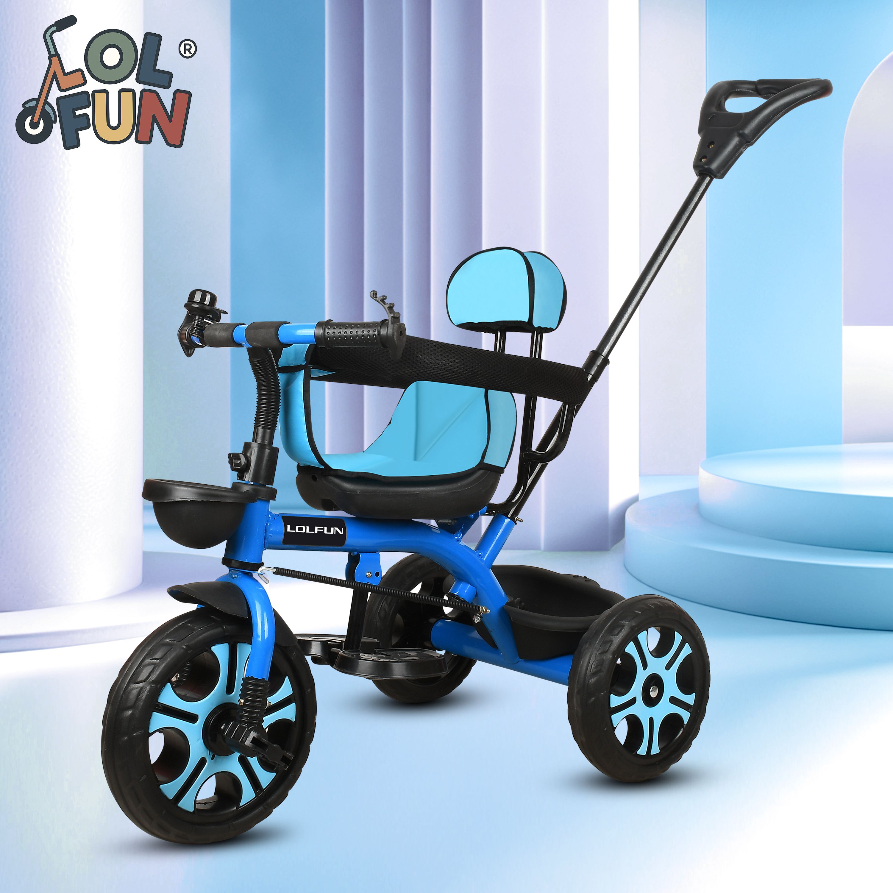 Tricycle with Parental Handle |cycle 1 to 5 yeas and Dual Storage Basket ER 042 Tricycle-image-0