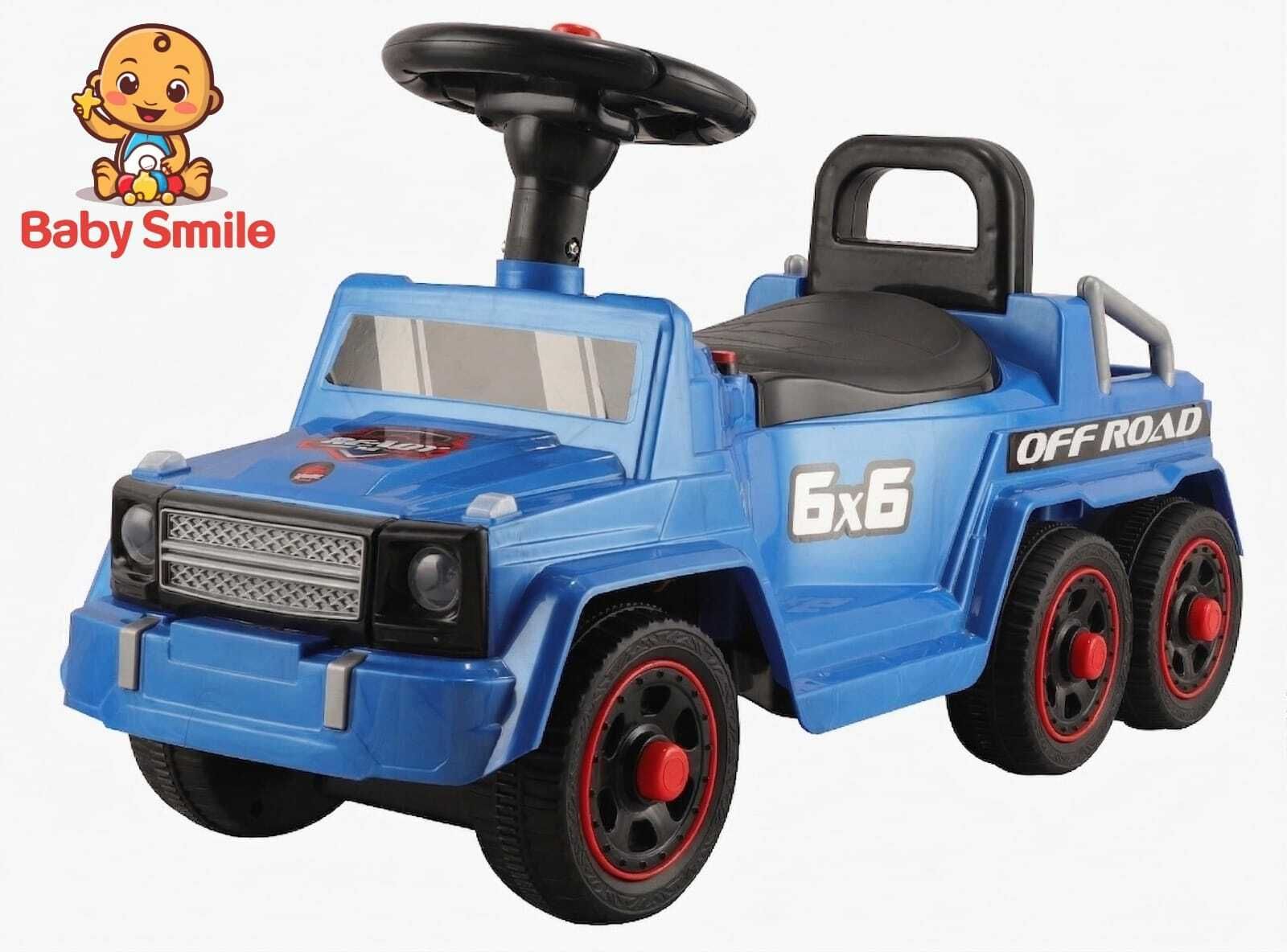 6x6 Off-Road Manual Push Ride-On Jeep with Music & LED Lights for Kids 3004 Tricycle-image-49