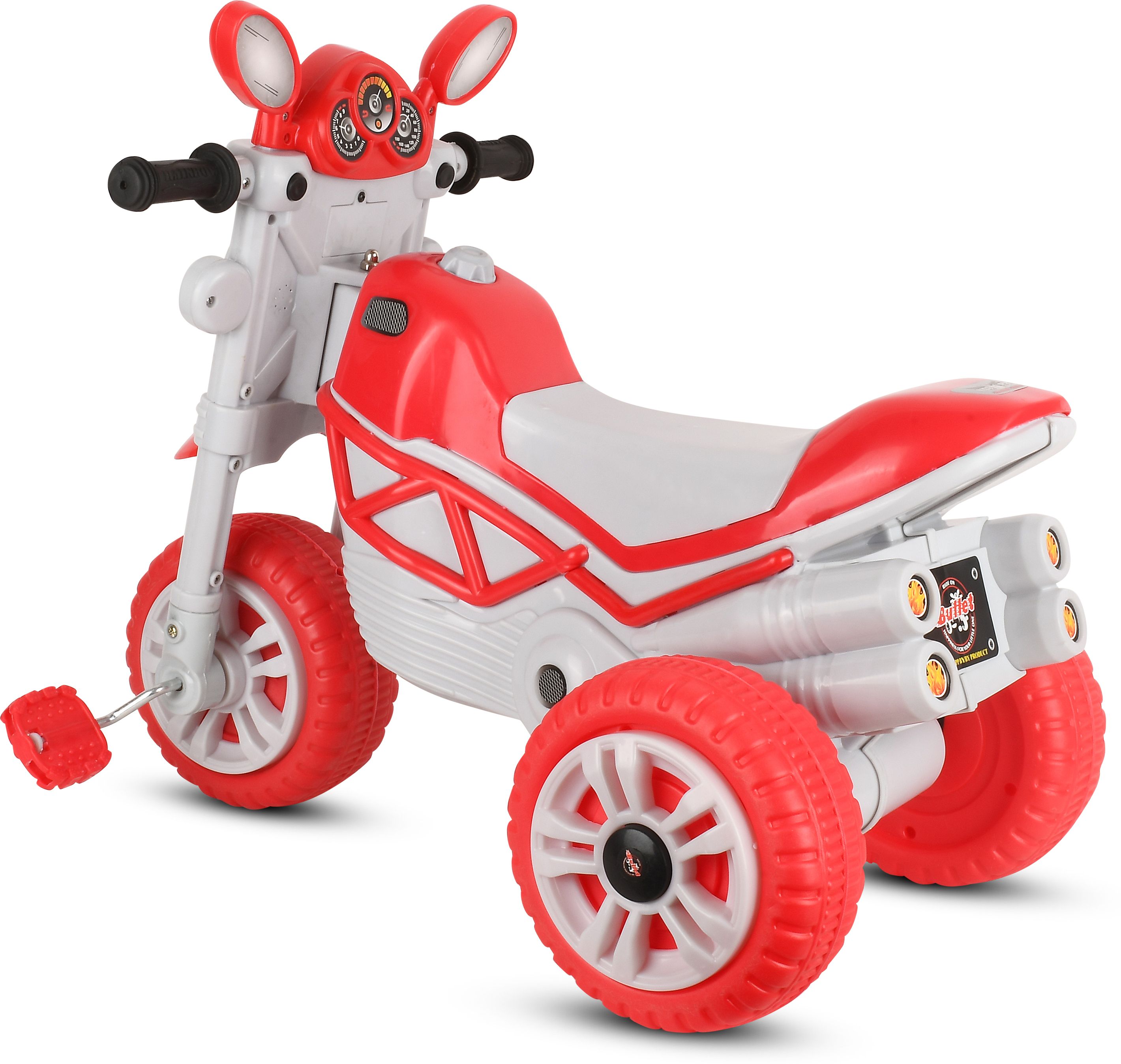 Kides Ride on for 12 to 60 Months Boys/Girls/Children Cycle PINK BULLET-3006 Tricycle-image-13