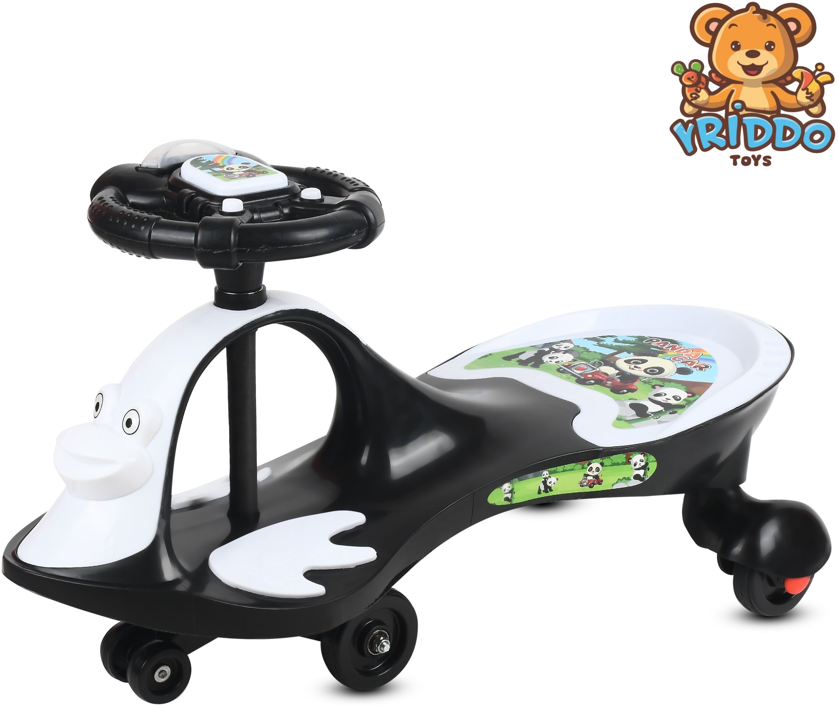 kriddo Ride-on with Frog Face | Lights and Sounds Magic Car Tricycle-picture-3