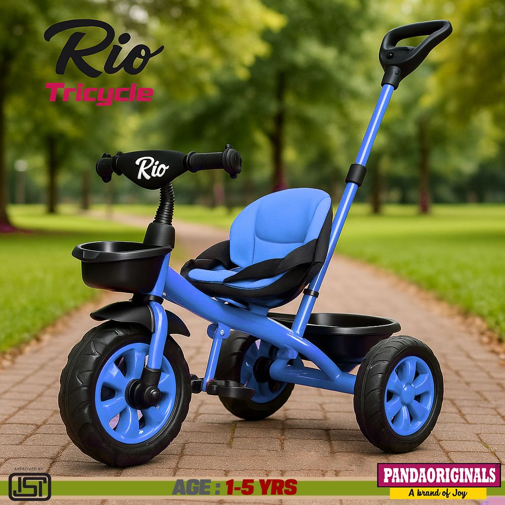 pandaoriginals RIO PREMIUM HEAVY DUTY TRICYCLE AGE 1-5 YRS| STRONGEST FRAME, WEIGHT CAP: 40KGS Tricycle-picture-16