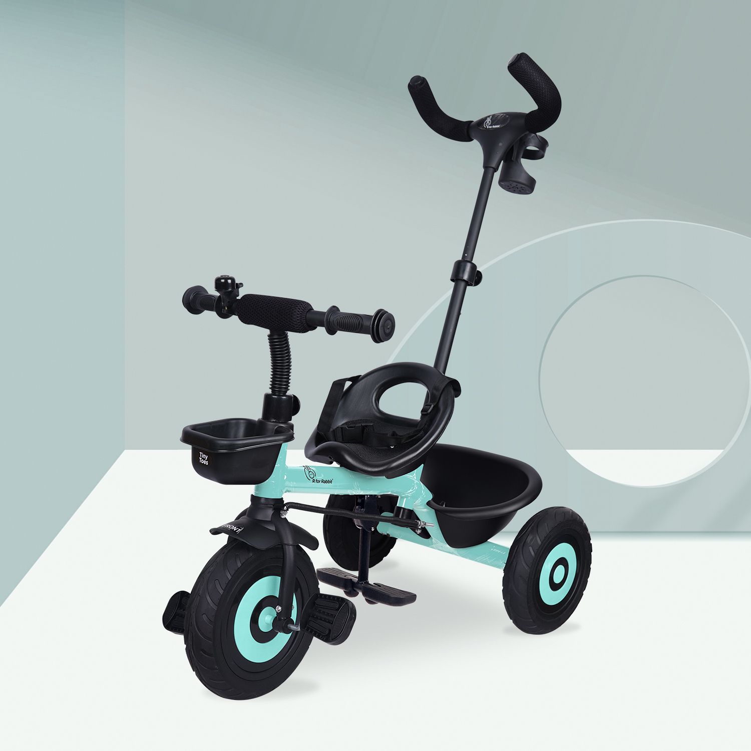 Tiny Toes T20 Plus Kids for 1.5 to 5 years with Rubber Wheel and Basket TCTT20PLB1 Tricycle-image-41