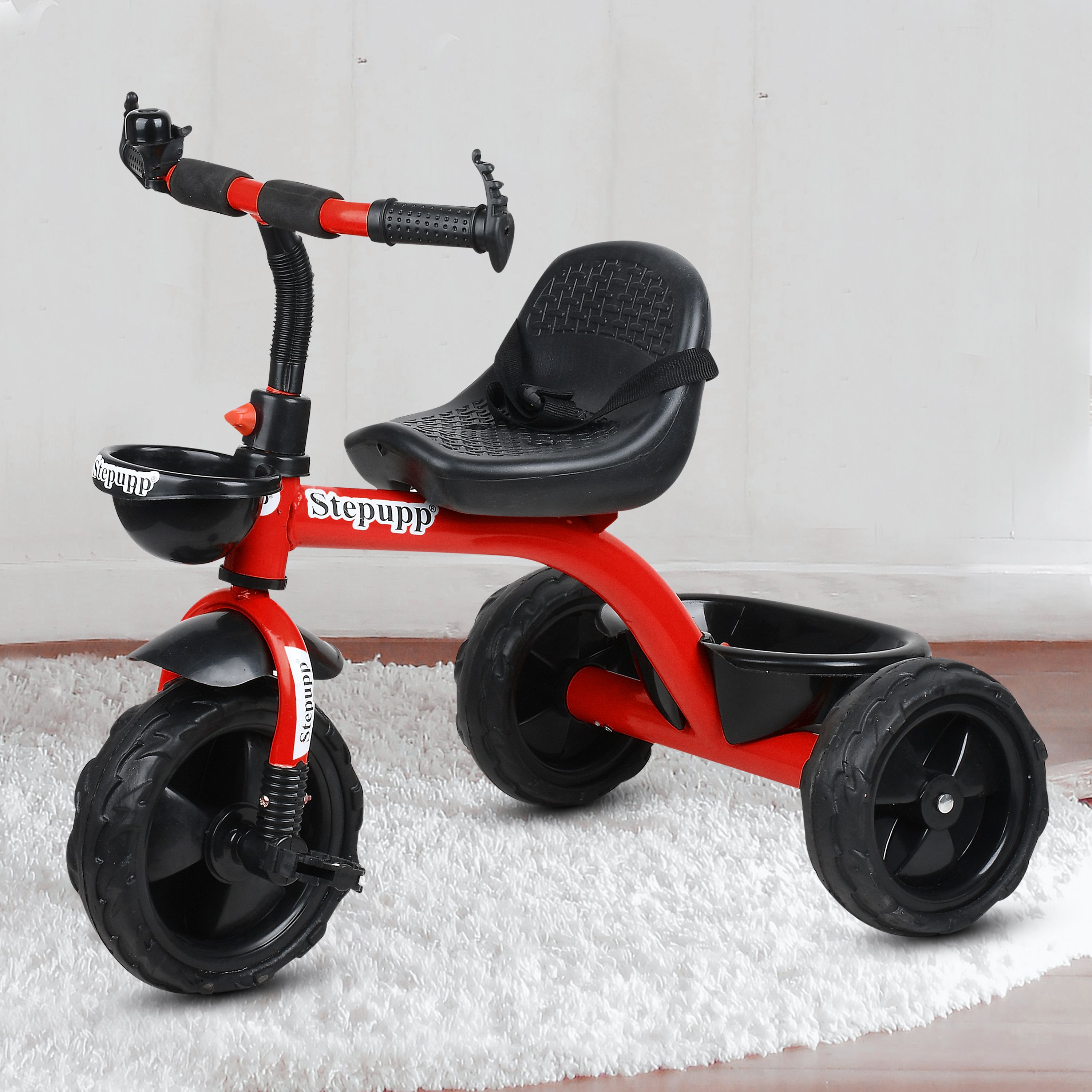 Sturdy tricycle with storage basket,Rubber Tyre,Comfort Seat with Seat Belt BST01 Tricycle for 1-5 Year Kids Tricycle-image-19