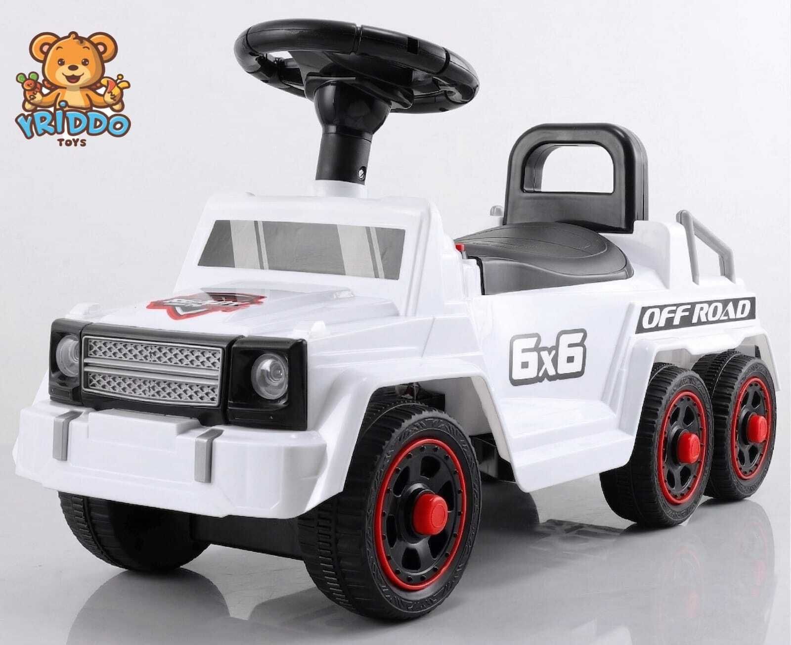 kriddo 6x6 Off-Road Manual Push Ride-On Jeep with Music & LED Lights for Kids JP 3004 Tricycle-picture-9