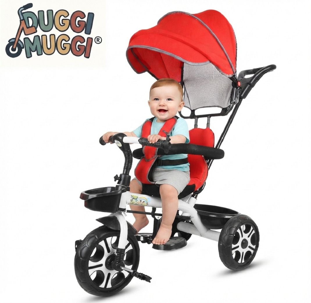 duggi muggi Tricycle with Canopy and Parental Handle 2 to 5 years tricycle baby for kids canopy Tricycle Tricycle-picture-15