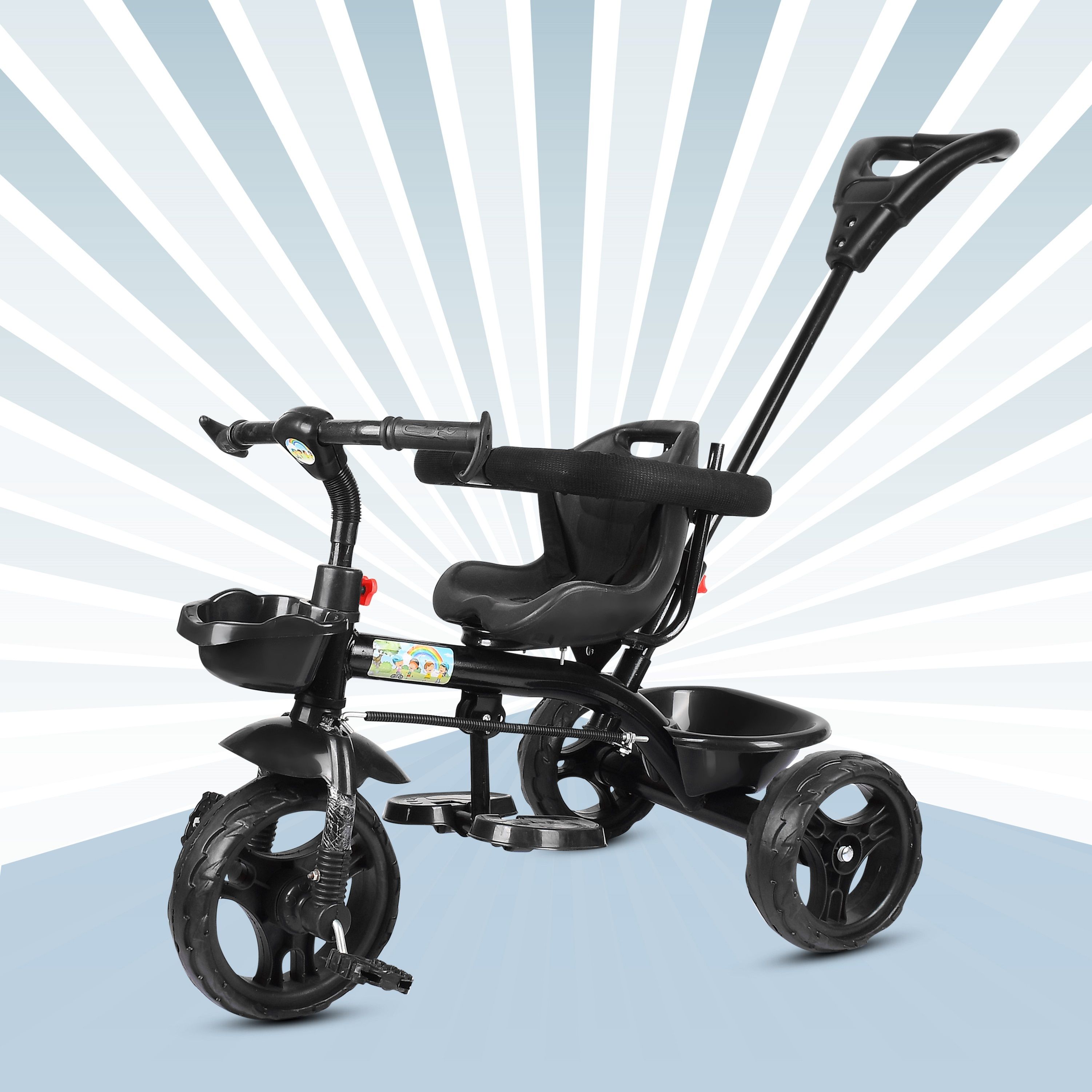 Tricycle with Parental Handle | Bottle holder and Armrest CAT R1 Tricycle-image-36