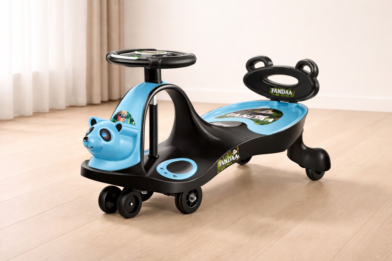 magic car for kids Panda Magic Swing Car for Kids – Self-Balancing Ride-On Toy with 360° Wheels Tricycle-image-32
