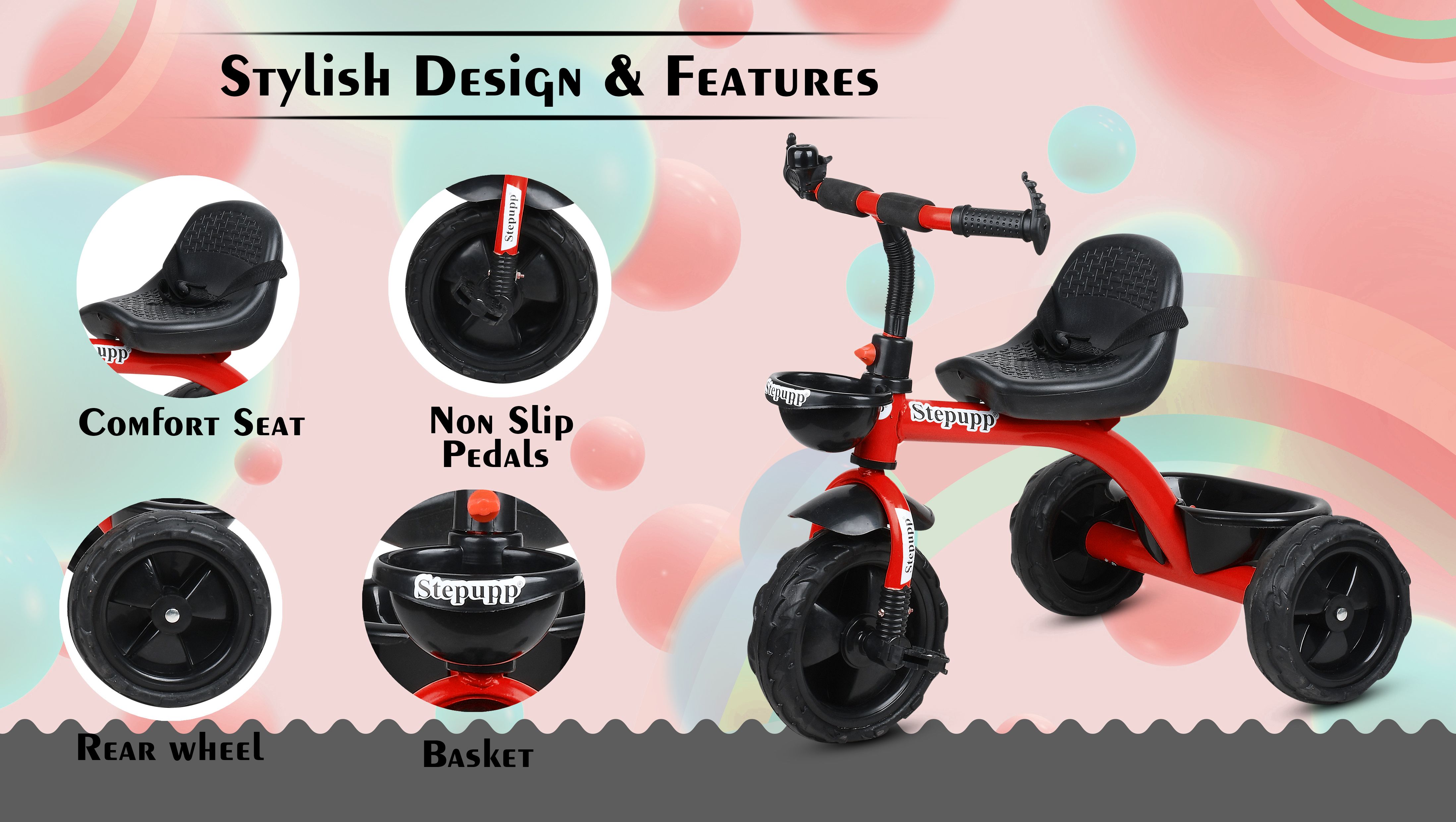 Kids Best Tricycle for Age 2,3,4,5 Years Kids BST 01 Kids Tricycle For Kids with Best Quality Tricycle-image-40