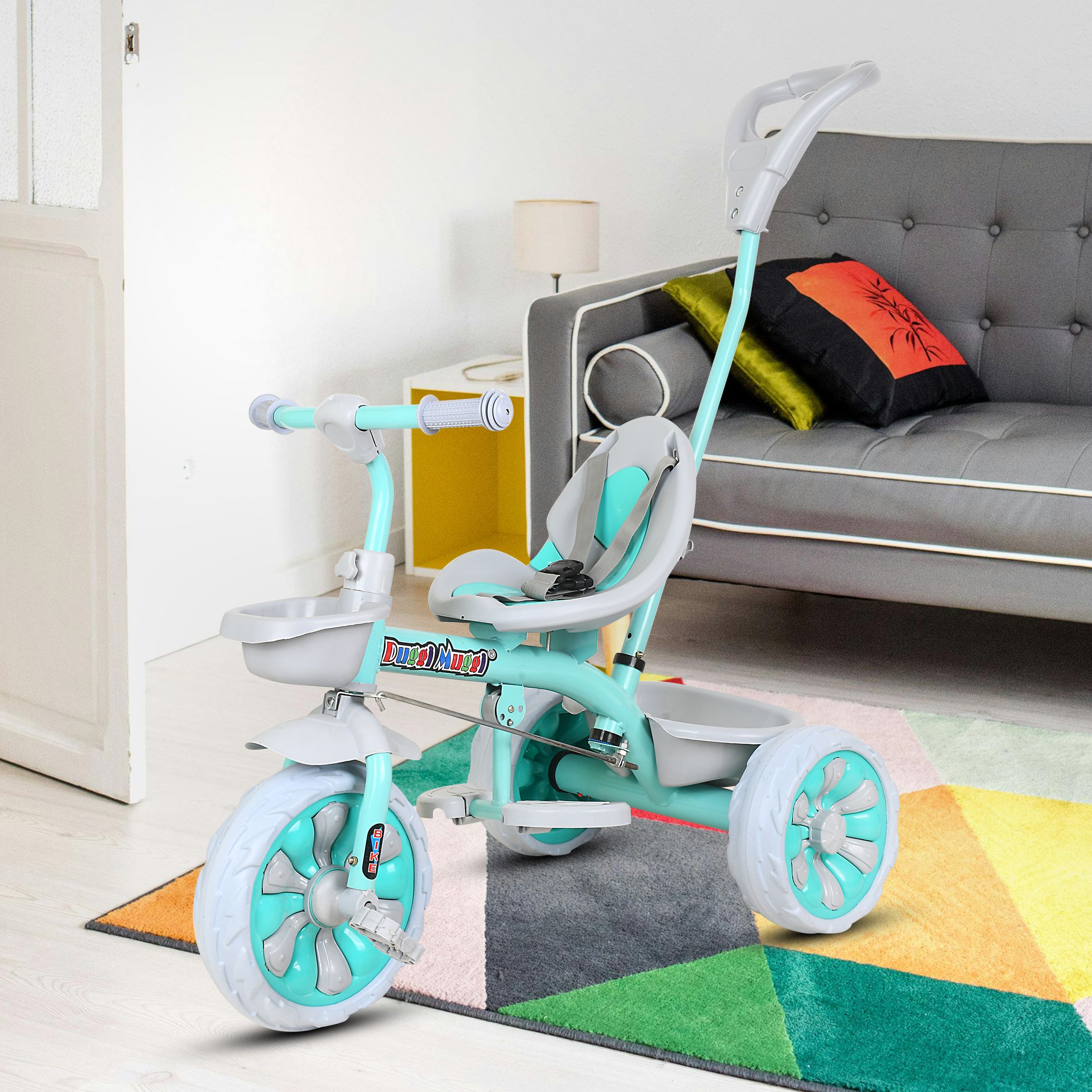 toyshoppee kids tricycle with Rubber Wheels/Baby Tricycle, Cycle for Kids, kids cycle for age 1,2,3,4,5 Years Tricycle-picture-31