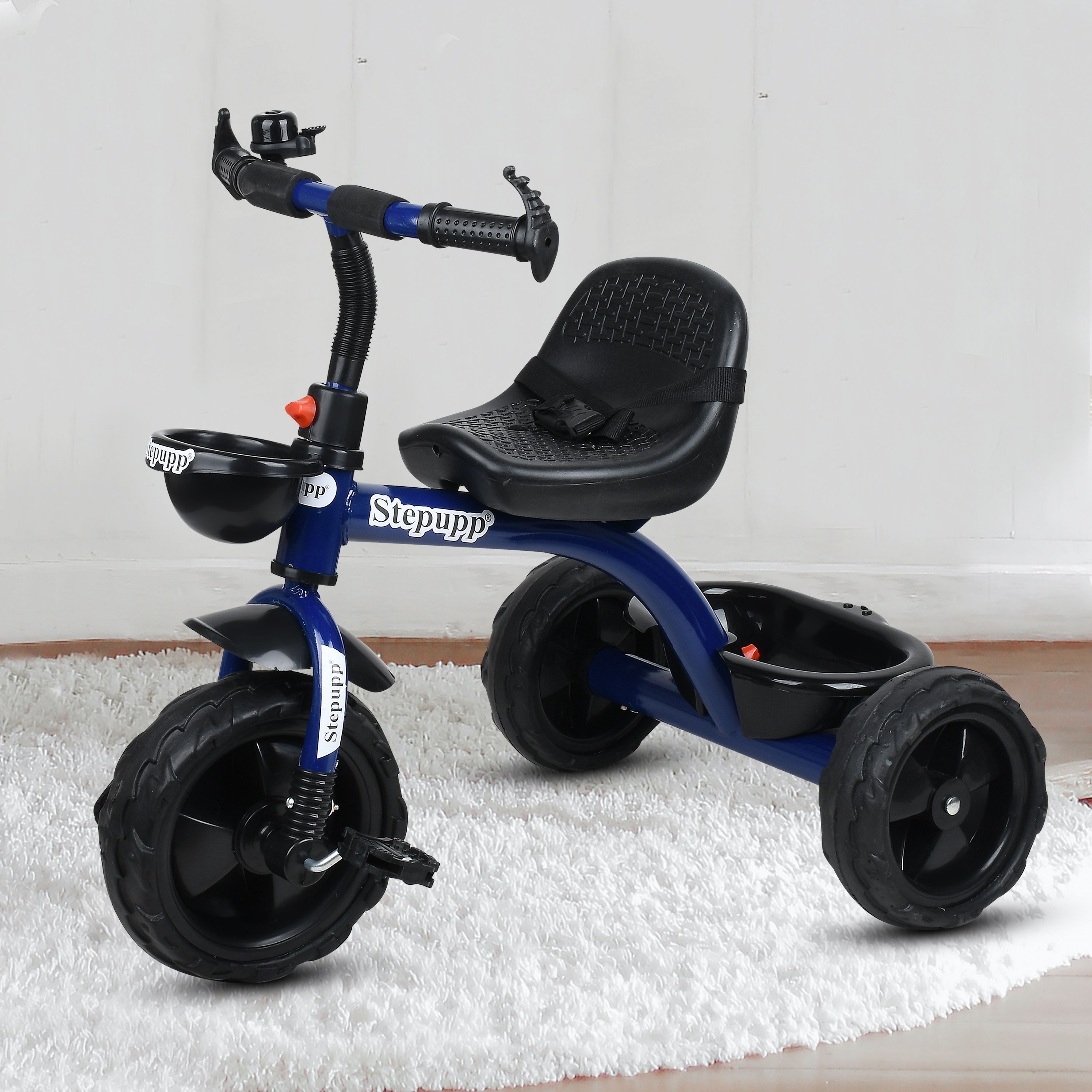 duggi muggi Sturdy tricycle with storage basket,Rubber Tyre,Comfort Seat with Seat Belt BST01 Tricycle for 1-5 Year Kids Tricycle-picture-11