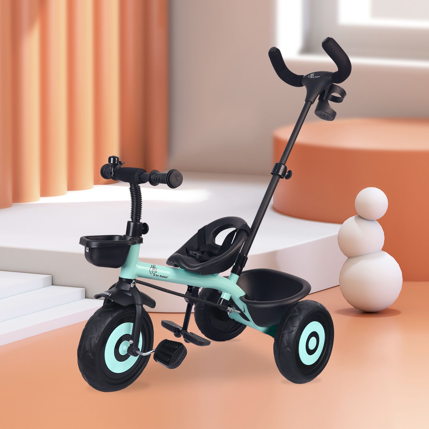 r for rabbit Tiny Toes T20 Ace Kids with EVA Wheel, Bottle Holder and Storage Basket TCTT20ALB1 Tricycle-picture-35
