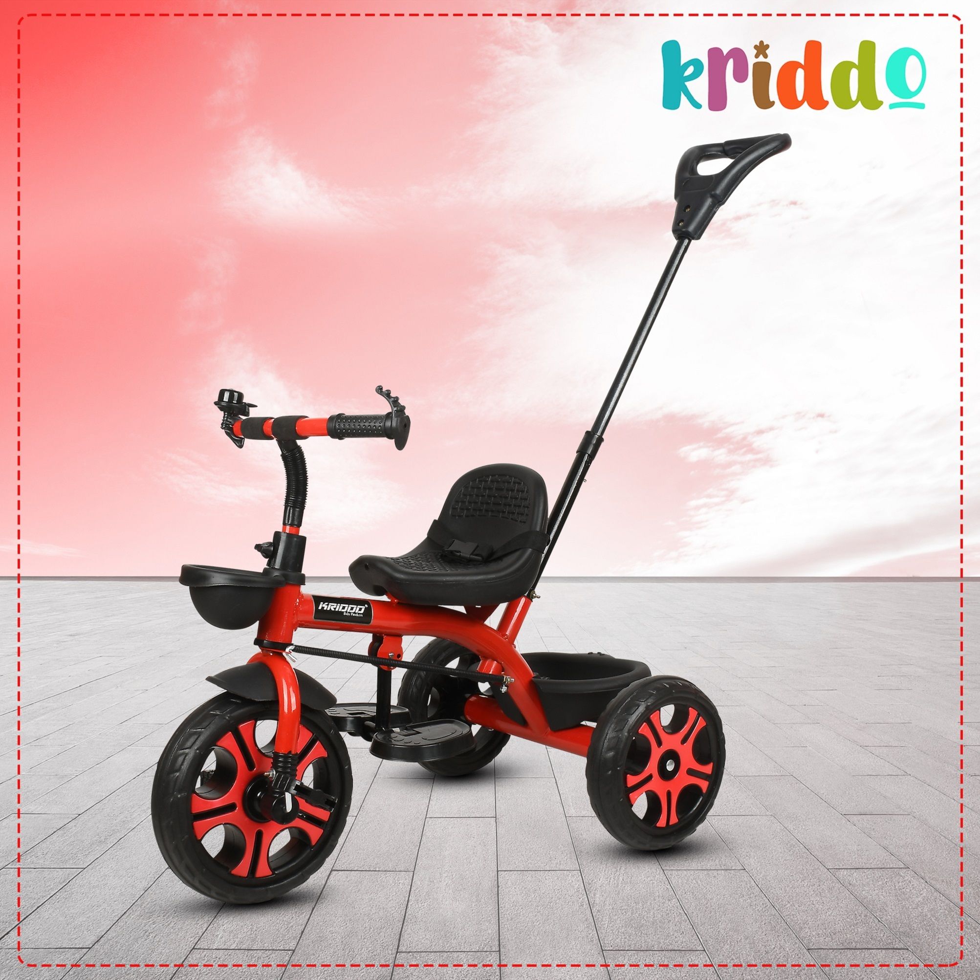 Tricycle with Parental Handle | Kids 3 to 5 years HDL03-KR Tricycle-image-24