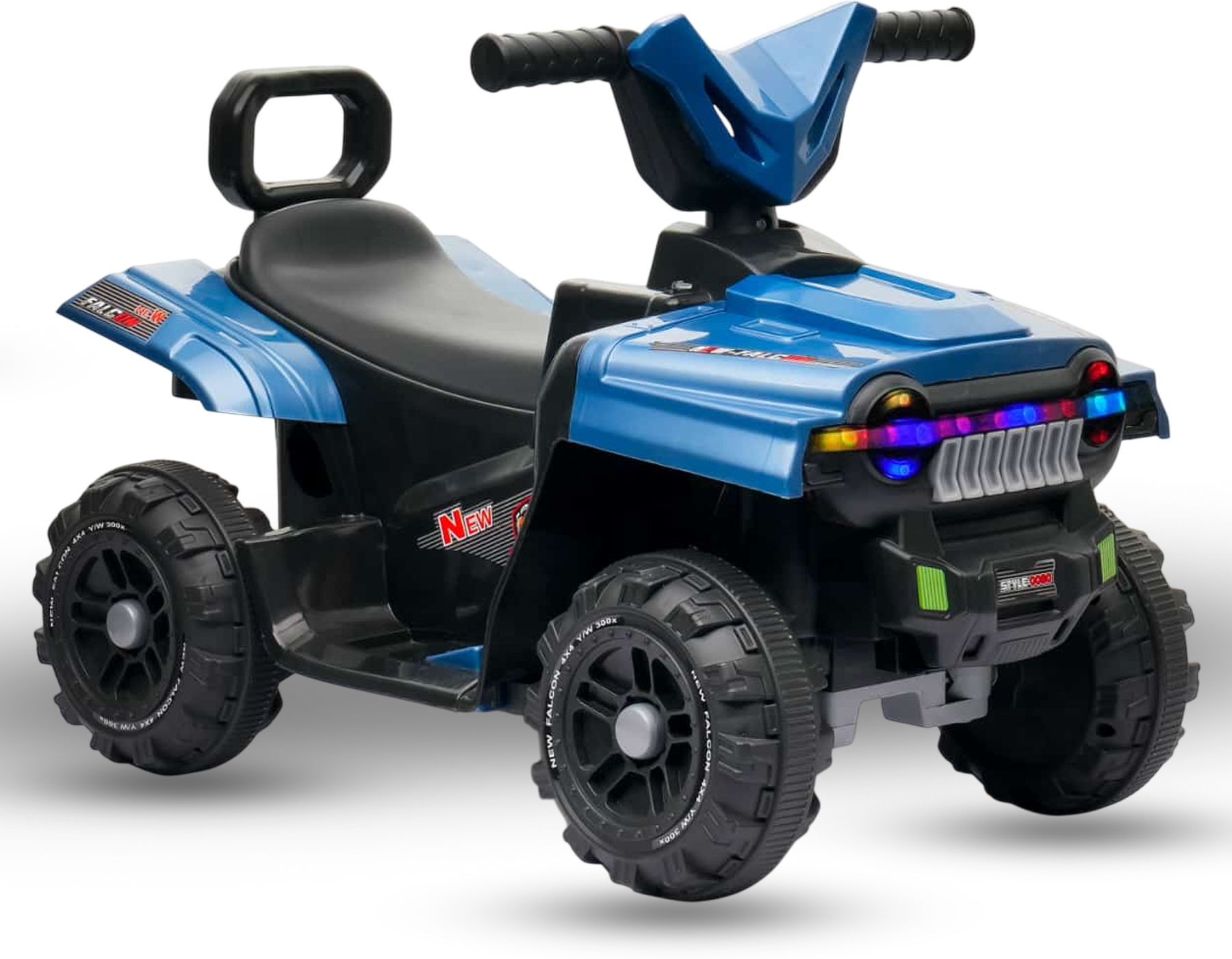 Battery Operated Musical Ride on Car for 3 to 8 Year Kids with Foot Accelerator Backrest & Music Button Tricycle-image-22