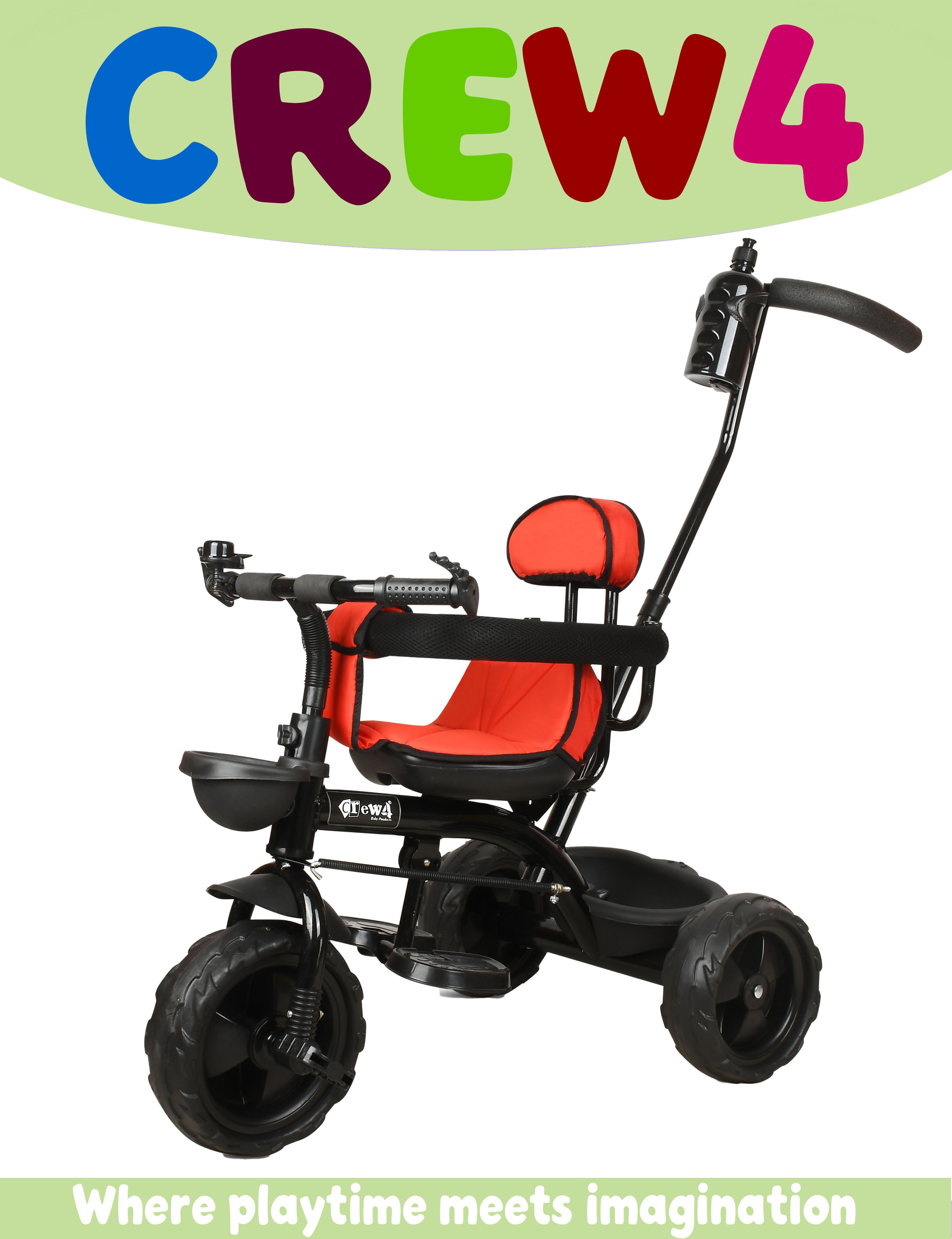 Tricycles and Cycles for Kids Cycle for Baby with Parental Control for kids. -1S ST 04 RED Tricycle-image-22