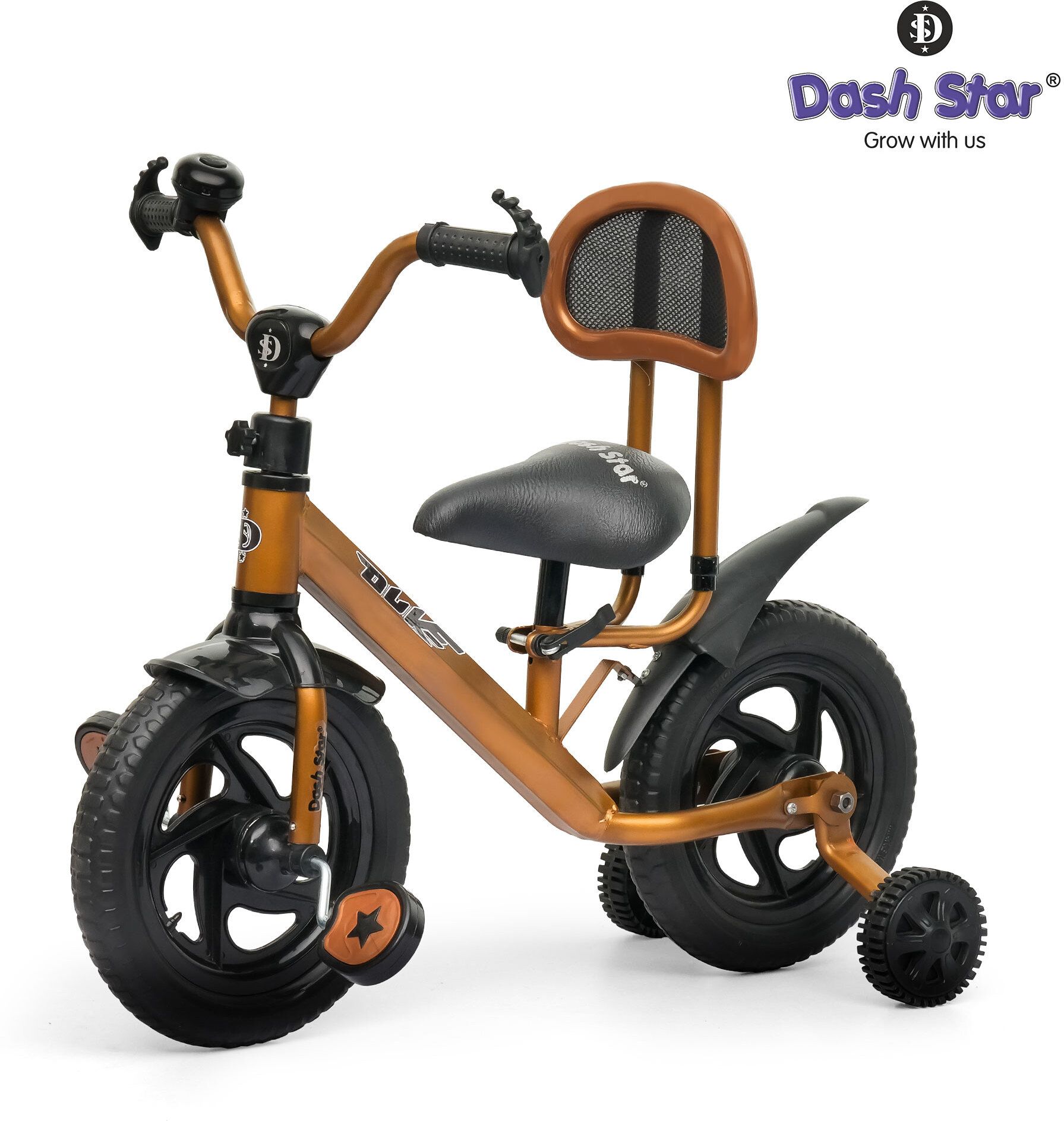 dash star Duke Pedal Tricycle | Bell Soft Seat | Backrest Smooth Wheels Kids Tricycle DUKE -RED-123 Tricycle-picture-10