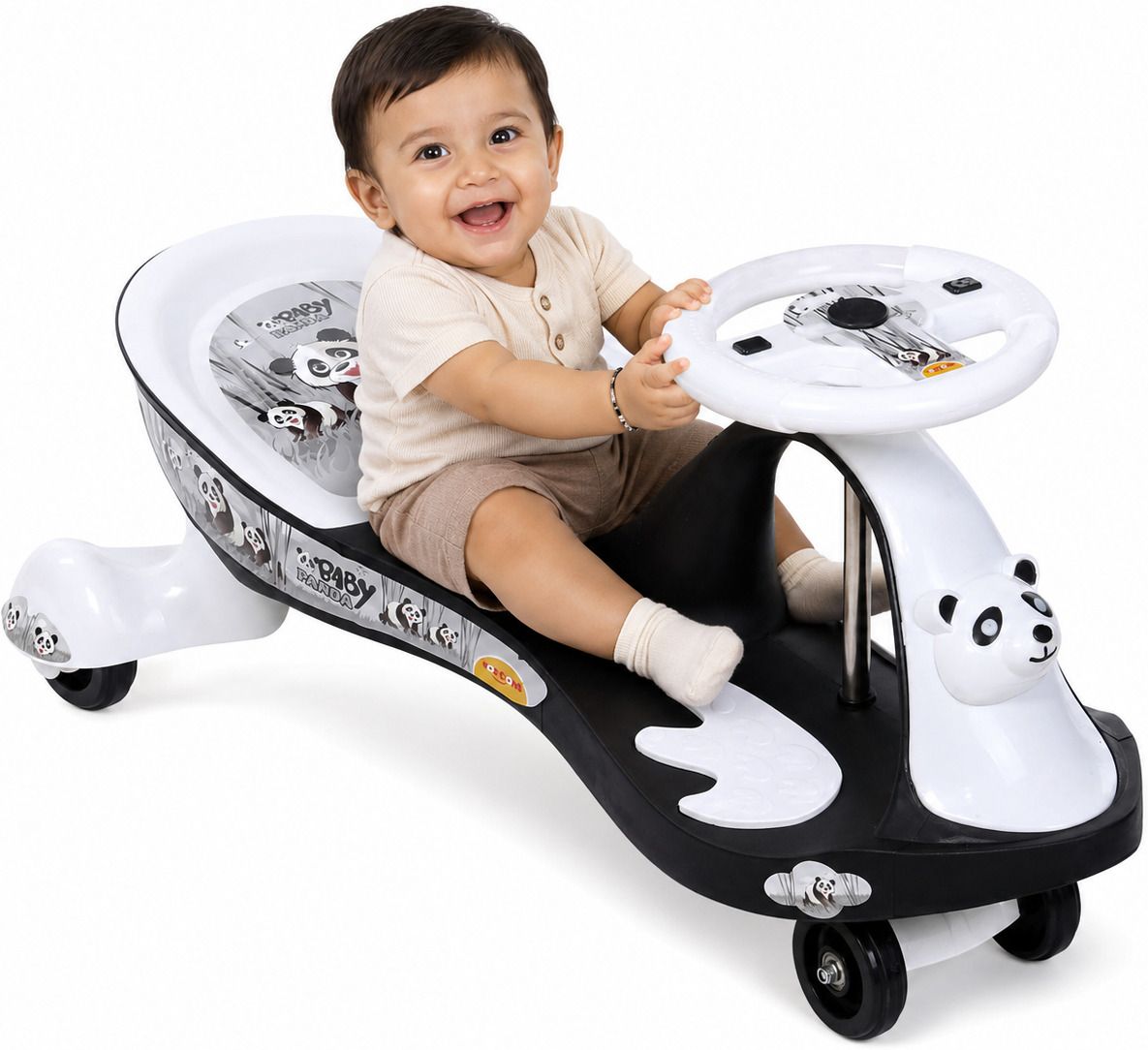 Magic Swing Car with Music|360 Degree Rotating Handle for Kids Rideons & Wagons Twist Car for Boys & Girls 1–6 Years Strong & Safe Ride-On Tricycle-image-11