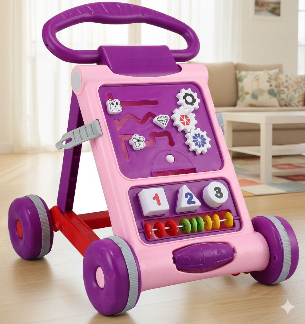 toyshoppee Baby Walker with Toy Bar Design,Musical Activity Walker Baby Development & Learning Toddler Toys Tricycle-picture-41