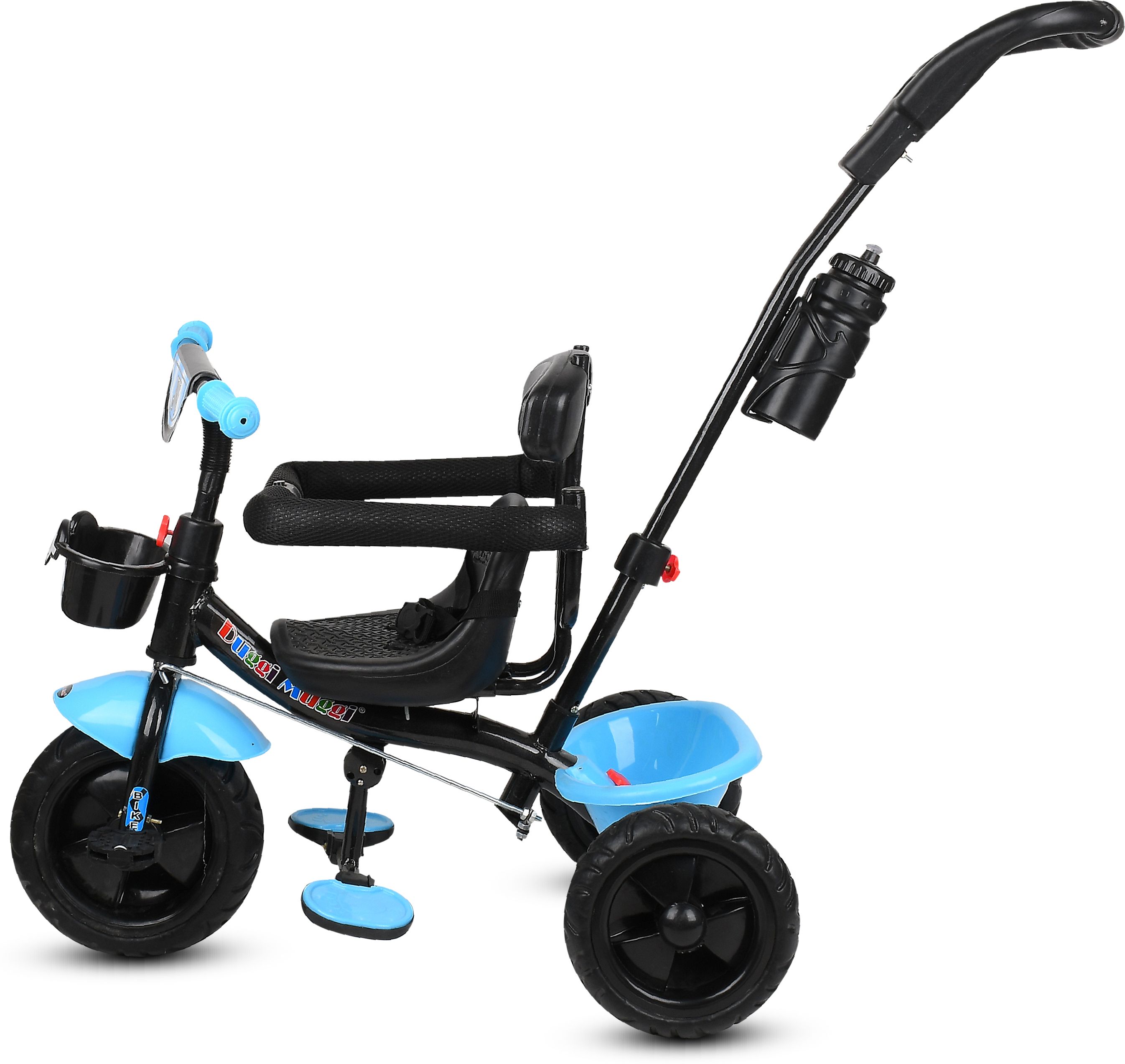 duggi muggi Plug N Play Baby Tricycle with Parental Control,Basket and Safety Guard Rail N-5 Sky Blue 1-5 Year Kids Tricycle Tricycle-picture-25