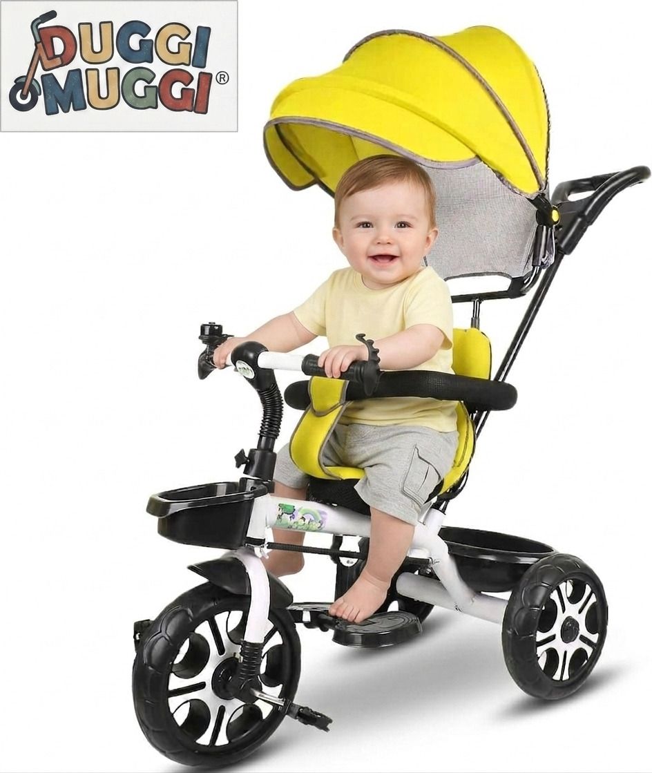Tricycle with Parental Handle And Canopy Sefty harness,Eva Wheel Tricycle Tricycle-image-11