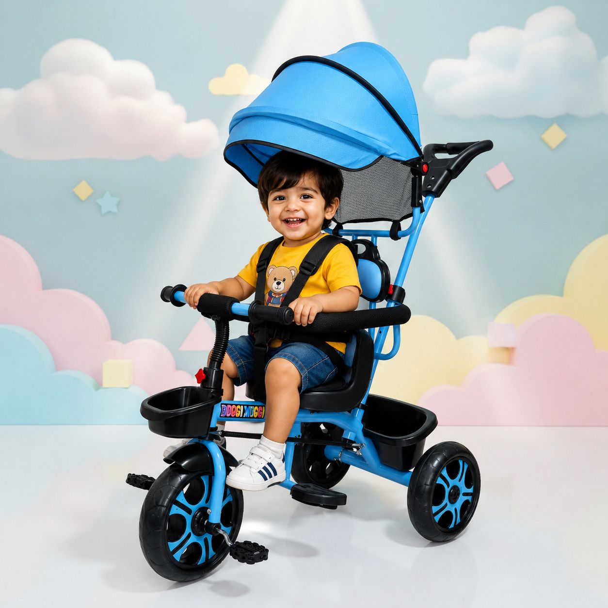 Adventure Parental Handle Baby For Kids Tricycle Tricycle-image-22