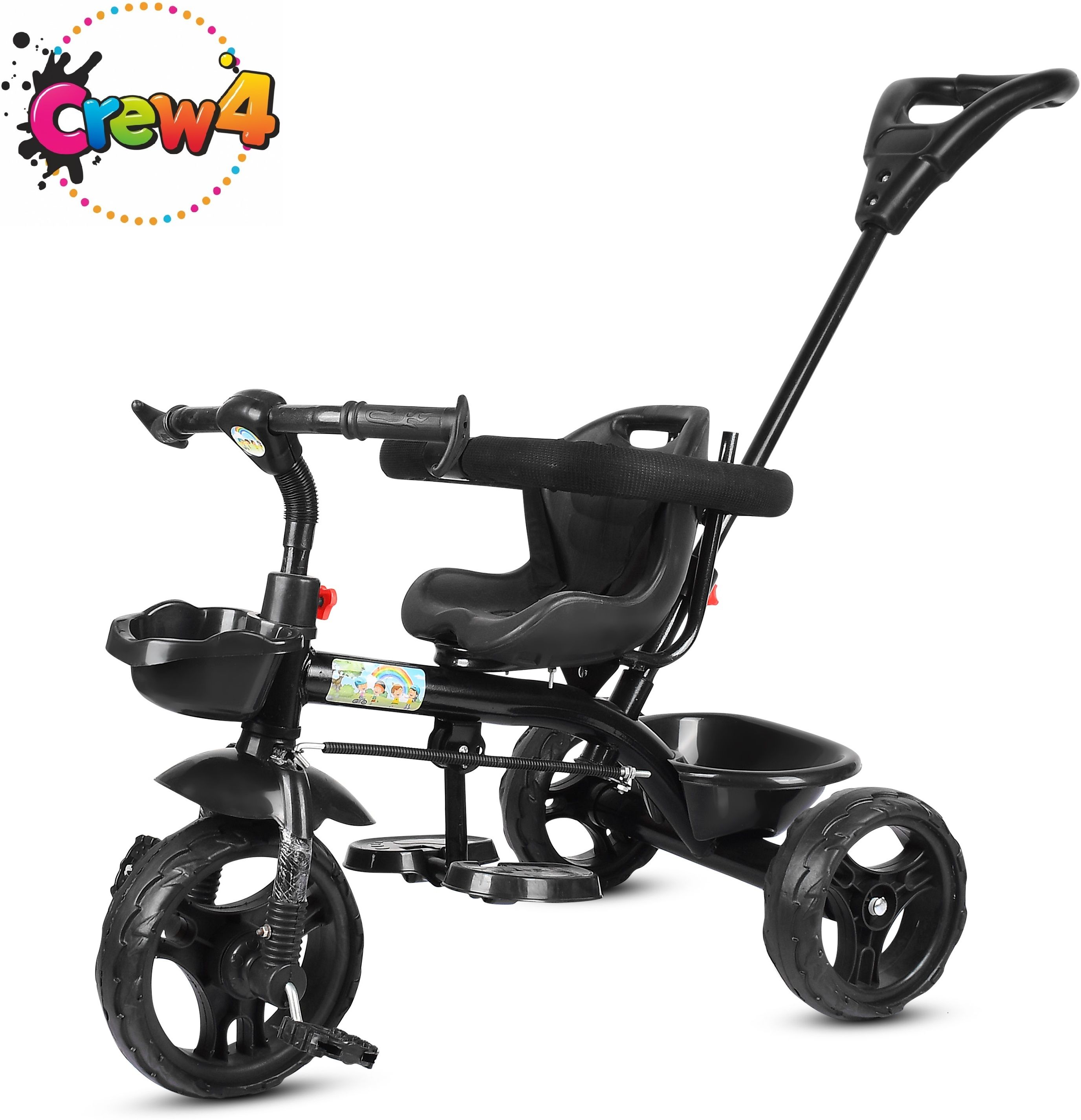 TRICYCLE FOR BABY KIDS FOR GIRL OR BOY Best for age 1,2,3,4,5 year kids Tricycle R1 CAT BLACK Tricycle-image-32