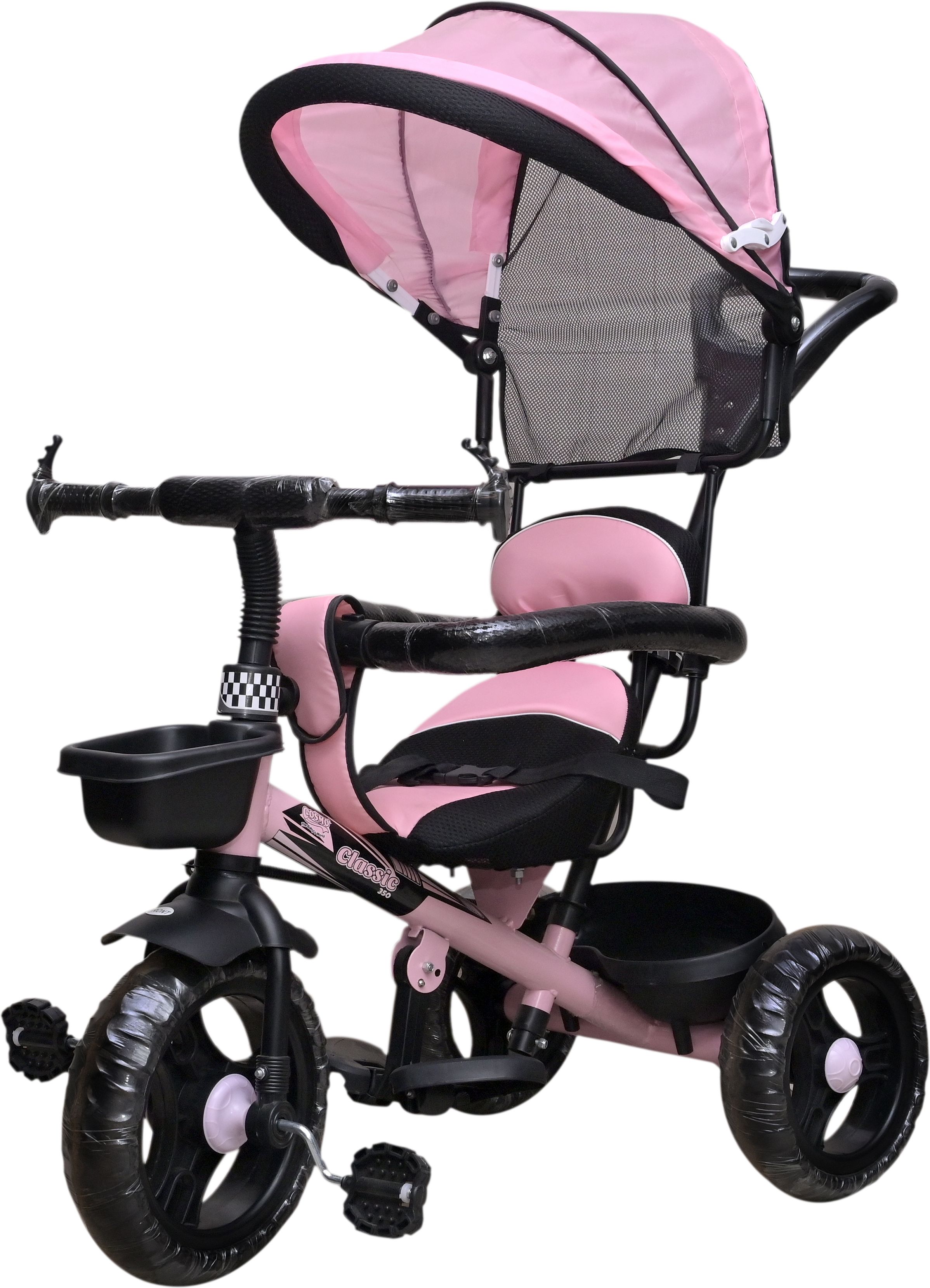 joyride Apache Baby Tricycle with Adjustable Canopy | Cushioned Seat | Parental Push Handle & Seat Belt | 2 to 4 Years Boys & Girls Perfect Tricycle for kids | Tricycle-picture-10