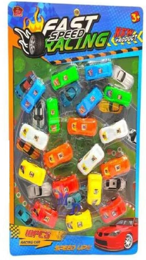 beautykingdom Toy Cars Set of 18 Mini Vehicles Tricycle image 1