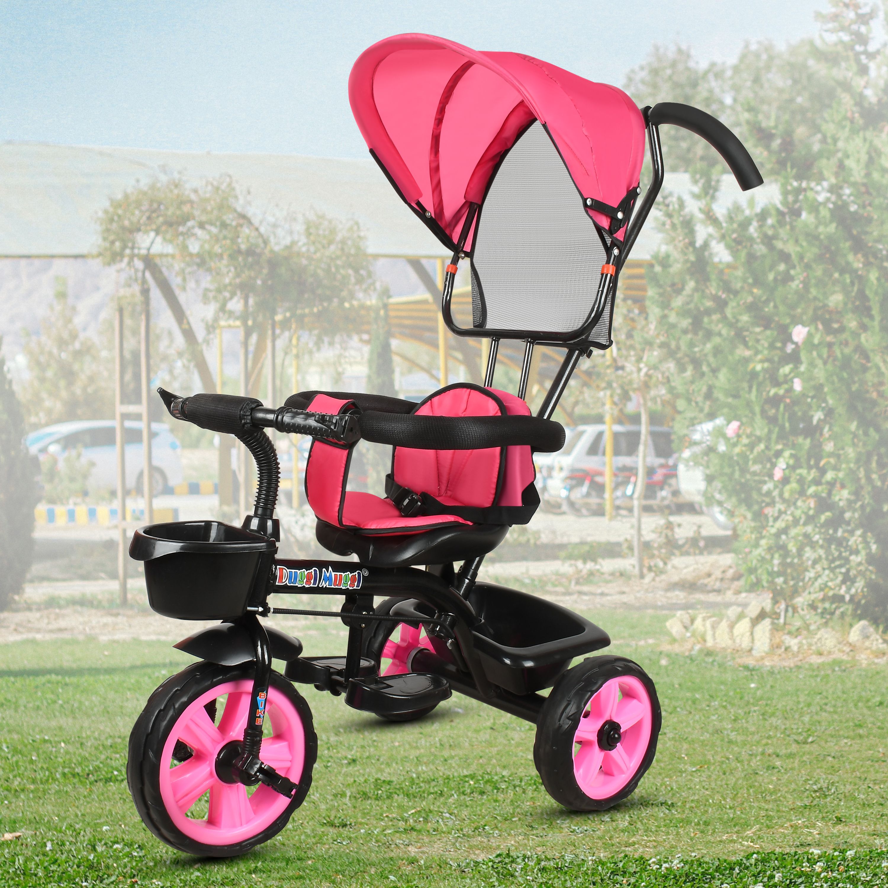 nexova COMFORTABLE SEAT FOR BABY BOYS&BABY GIRLS Tricycle TRICYCLE PREMIUM WITH CANOPY STAROGE BASKET Tricycle-picture-7