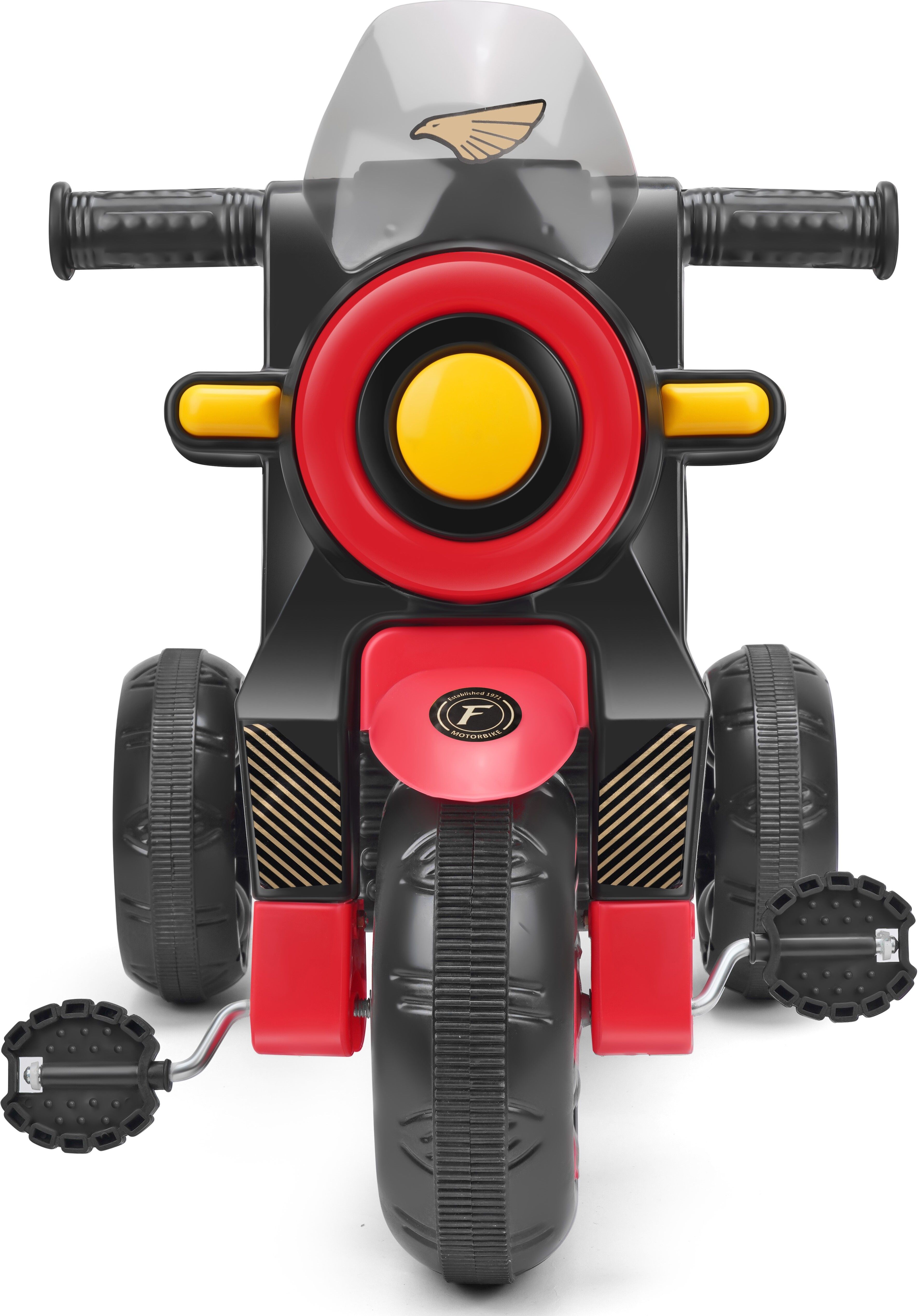 swingish Falcon Kids Ride-On Motorcycle Toy, Plastic Bike for Kids Music Horn Lights Cycle for Pedal 1 Year to 5 Year Tricycle-picture-35