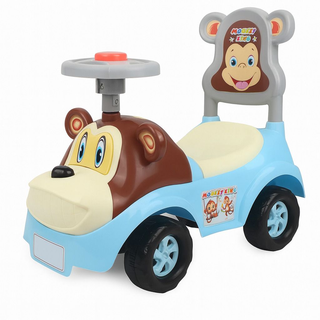 monkey rider Ride On Car for Kids | kids car with Backrest | Plastic Ride On Toy (1–3 Years) Tricycle-image-41