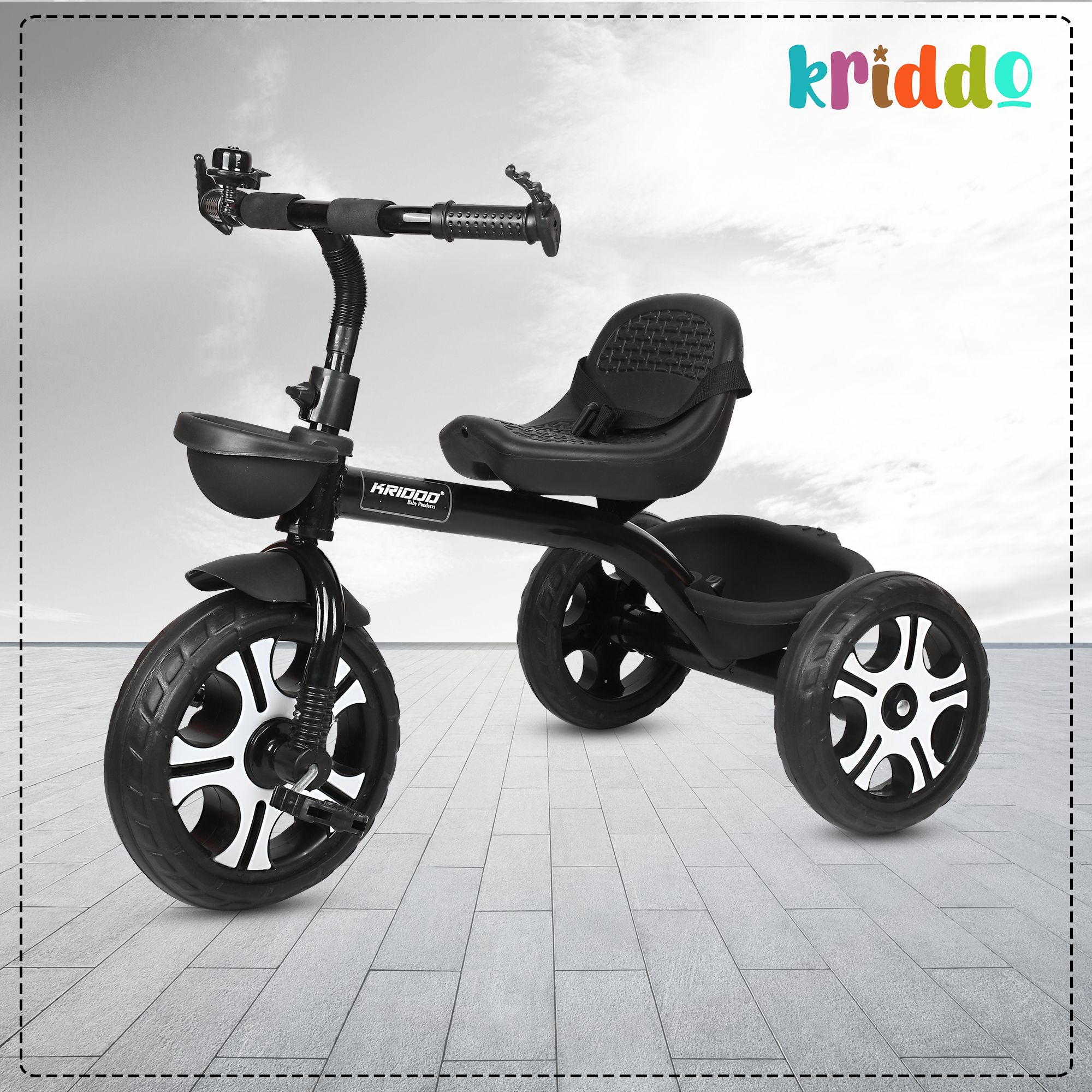 Tricycle with Dual kids 2 to 5 years and Seatbelt BST 03 20 KG Tricycle-image-18
