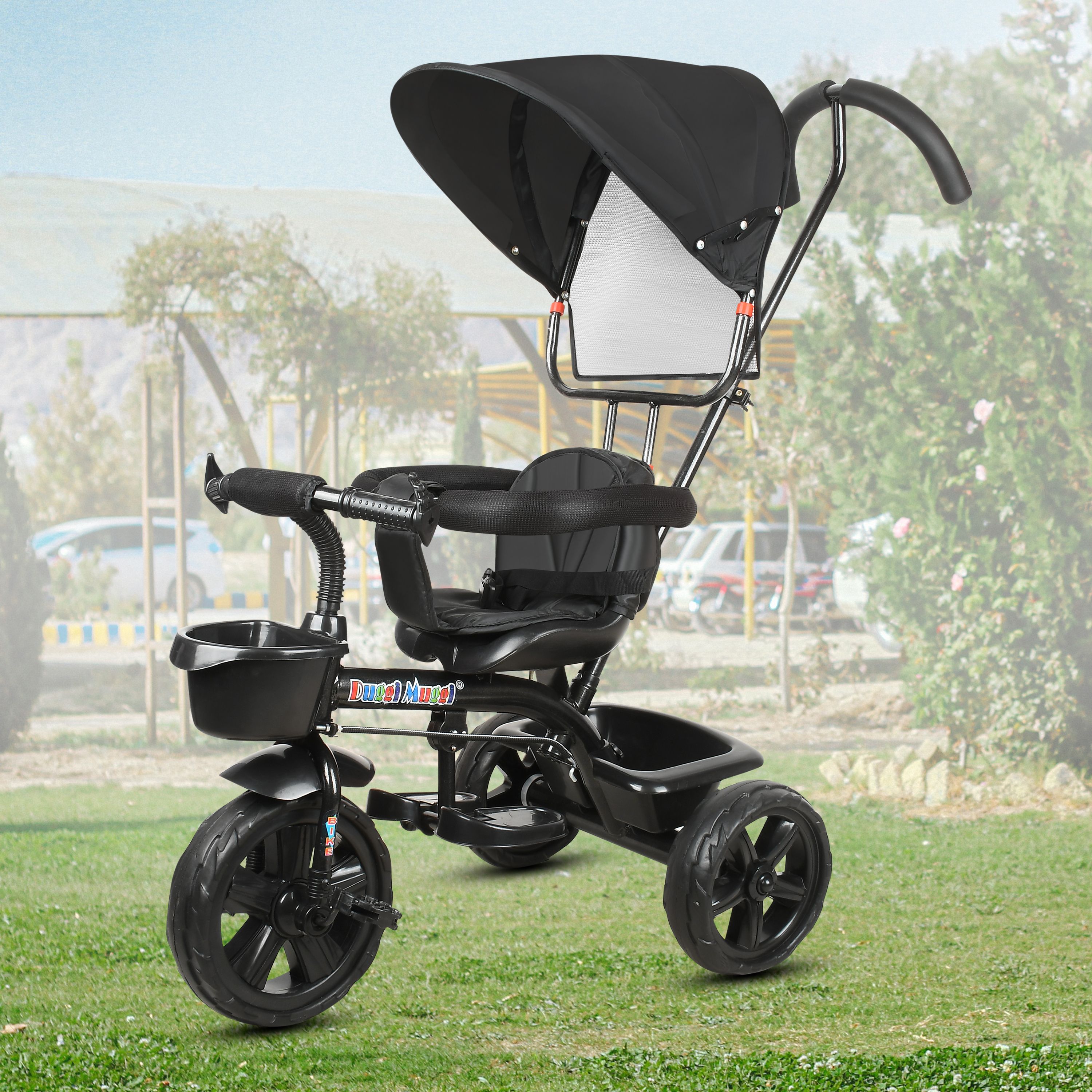 nexova Cushion seat and Safety Guard Rail Boys/Girls / Carrying Capacity Upto 30kgs Tricycle Tricycle-picture-3