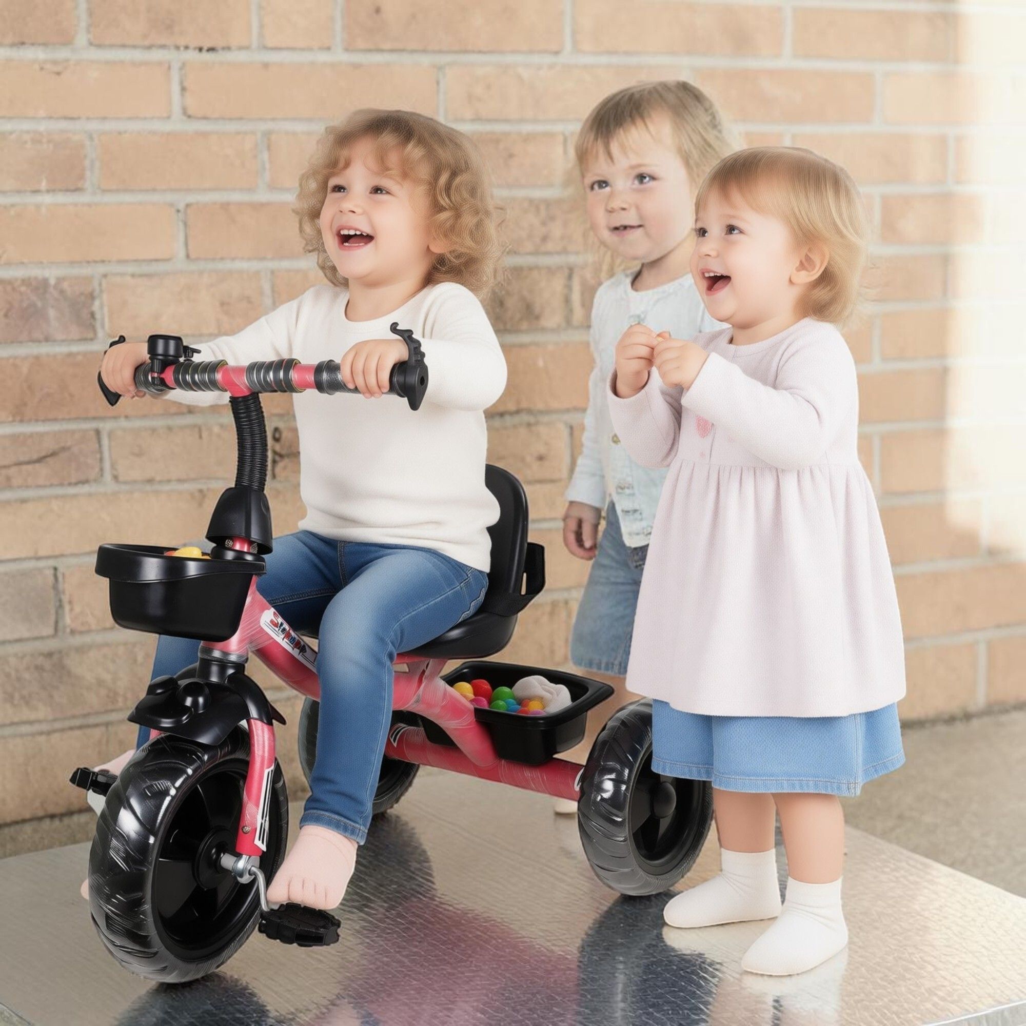 tricycle,baby tricycl,tricycle bike for kids,tricycle bicycle,tricycle basket AP PINK BASKET HJSHSD Tricycle-image-29