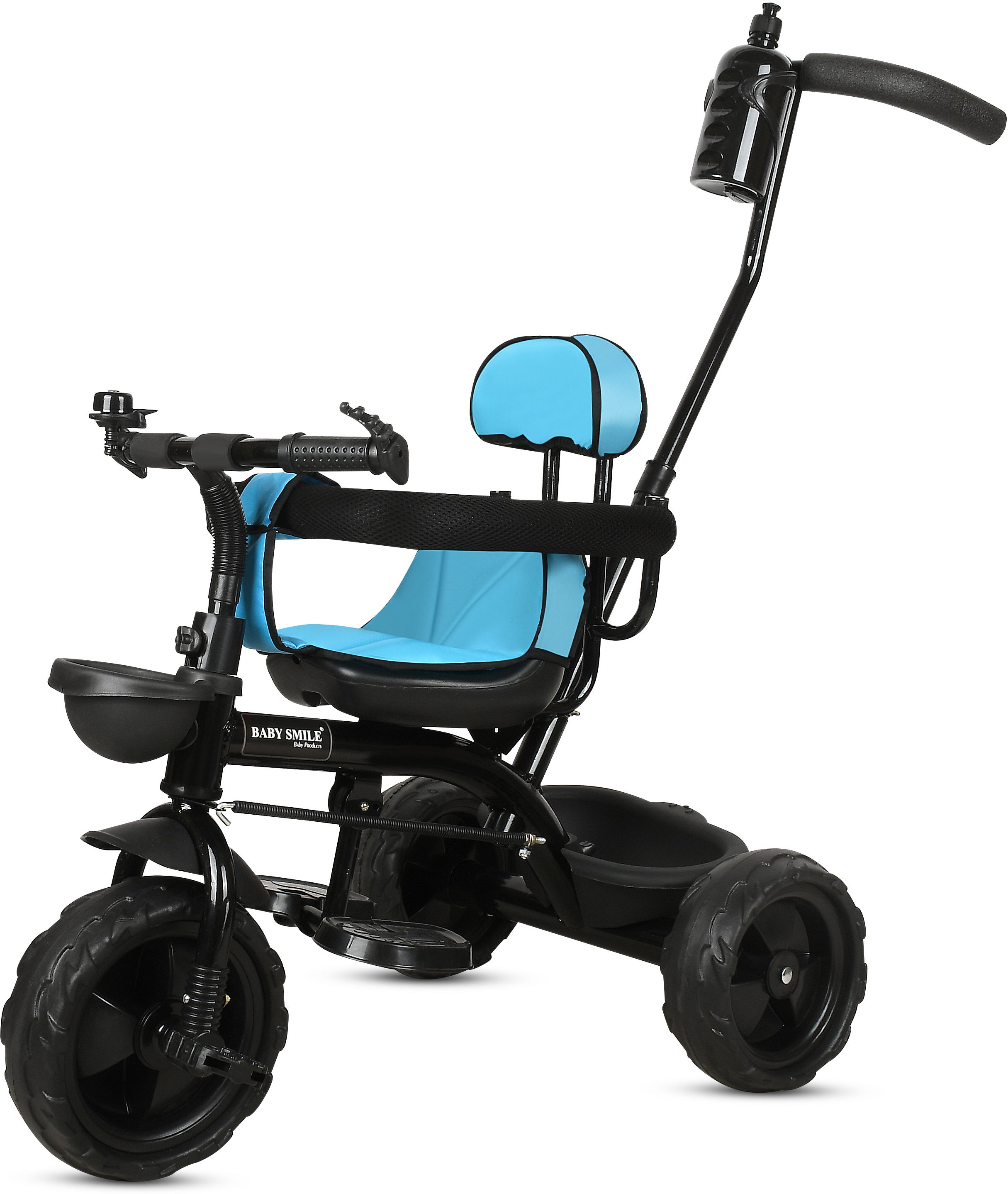 Small kids Tricycles |Cycles for Kids | Cycle for Baby with Storage Basket ST 04 BLUE Tricycle-image-12