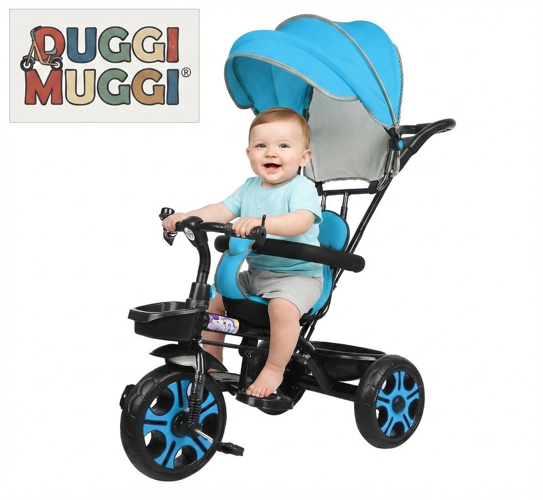 dugri Tricycle with Canopy and Parental Handle 2 to 5 years tricycle baby for kids canopy Tricycle Tricycle-picture-8