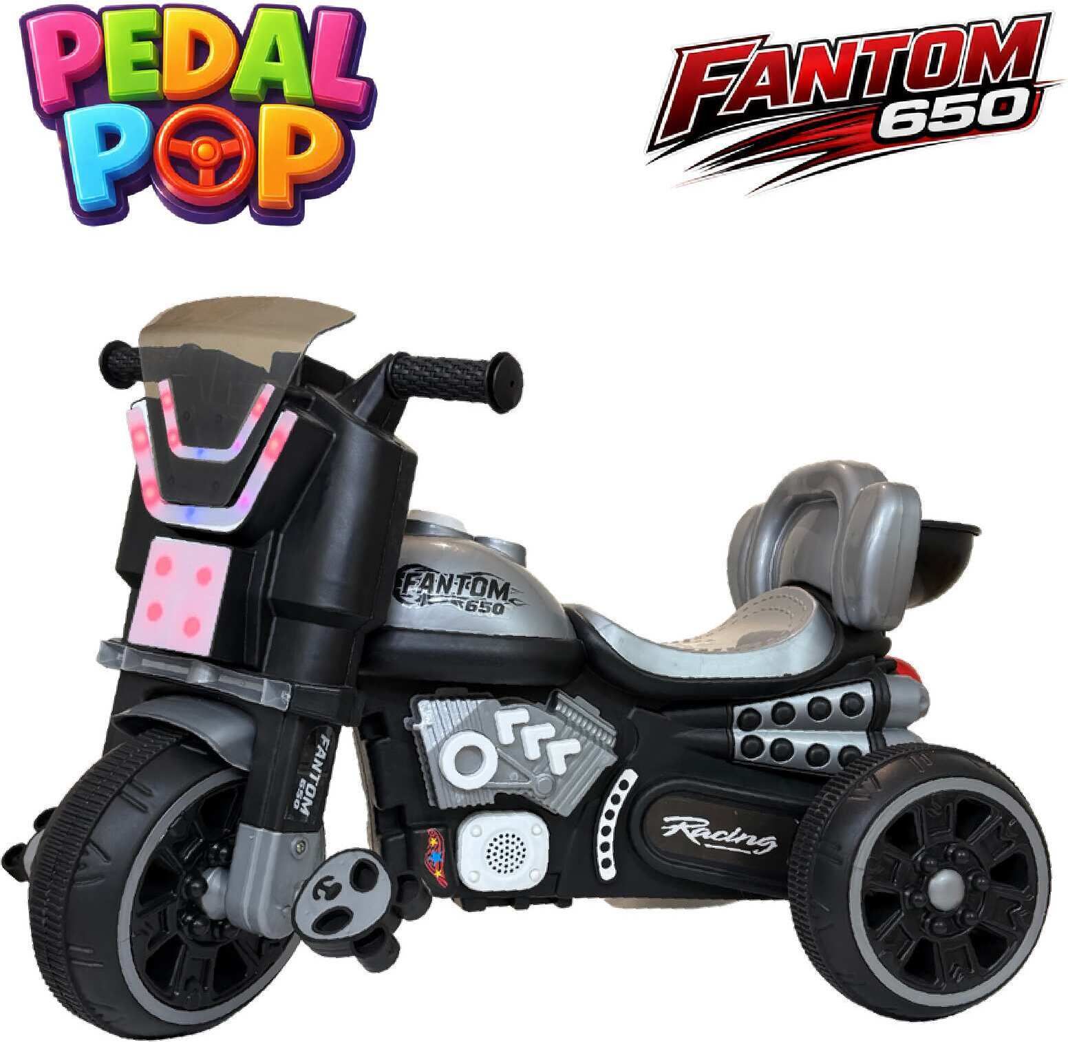 Fantom 650 Ride-on Trike for Kids with Musical Horn and Lights 2 to 5 Years Tricycle-image-10