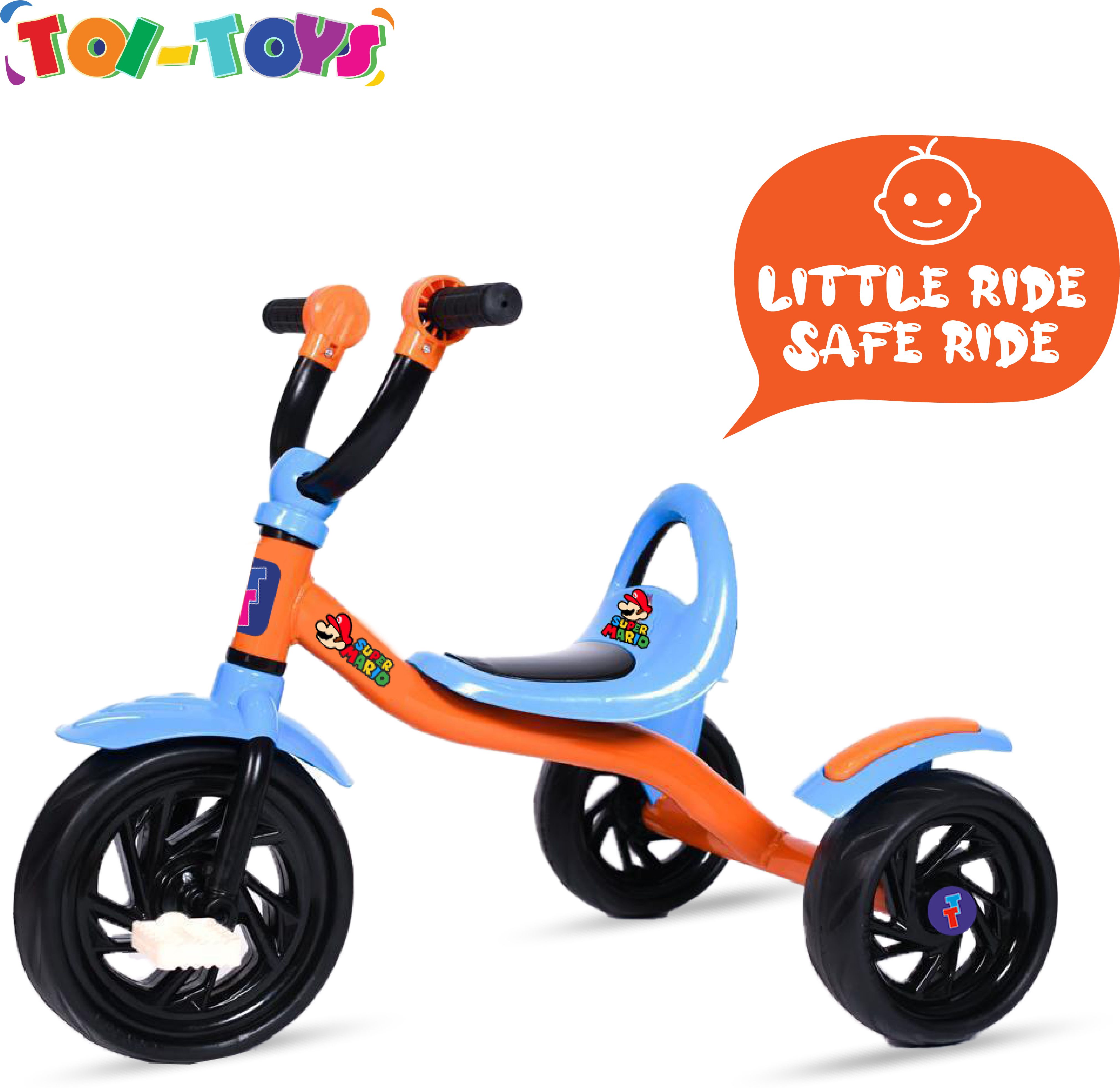 Super Mario Kids Tricycle – Orange and Blue Adventure Ride for Toddlers 2-5Years TTSM002 Tricycle-image-42