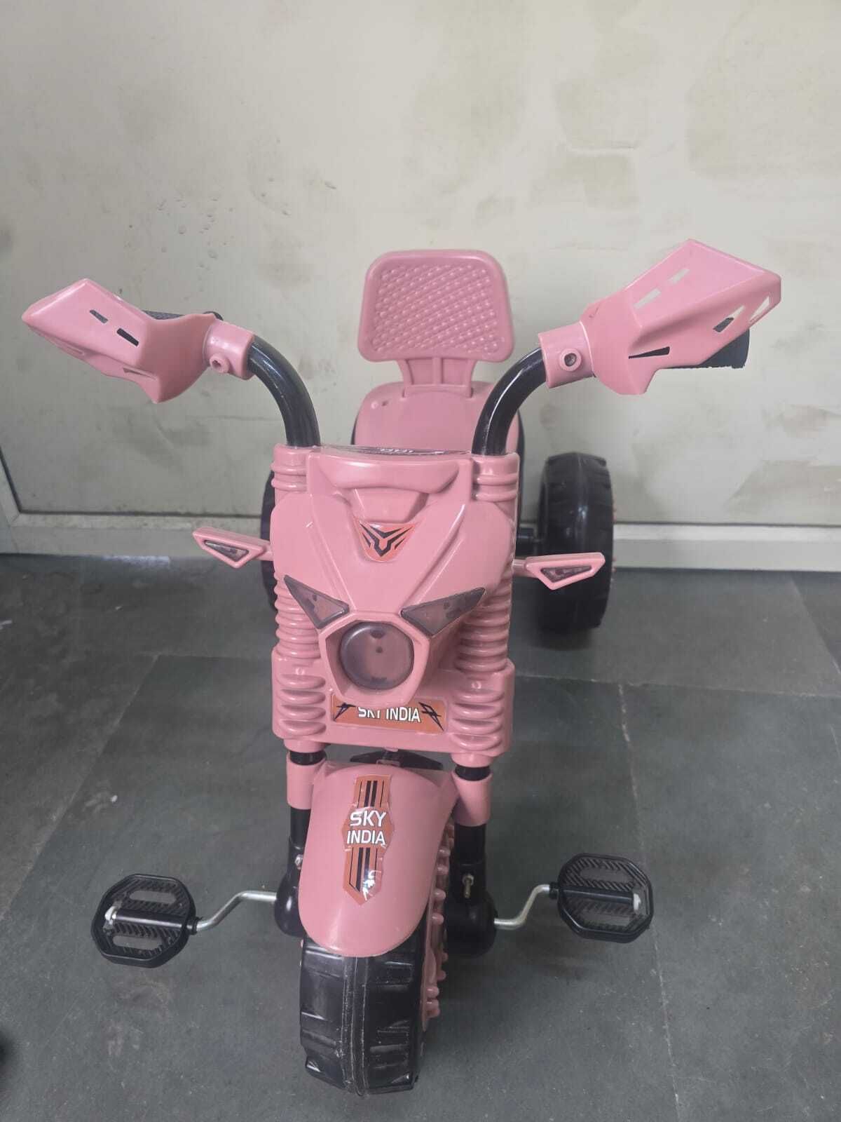 Sky India Kids Tricycle Pedal Bike Pink Comfortable Fun Ride Toy SI-TRI-PNK-001 Tricycle-image-2