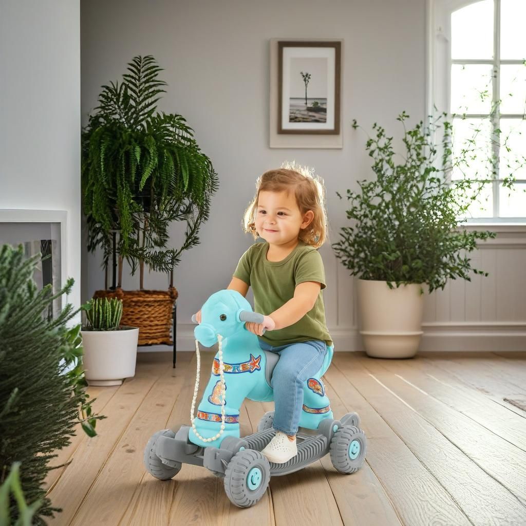 toyprofessor Baby Horse Rider and Rocker for child Age 1-3 Birthday Gift for Kids rideon toy Baby Horse Rider for Kids 1-3 Years Birthday Gift Horsey Rocker Ride-on Toy Tricycle-picture-16