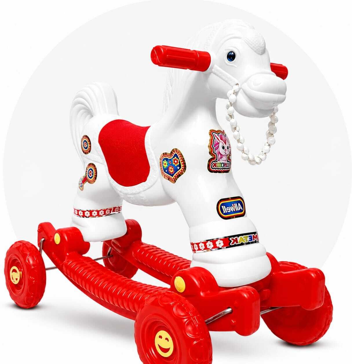 Kids Rock Horse Ride-On Toy | Rider & Rocker | Baby Horse Toy for Boys and Girls ghoda-1 Tricycle-image-36