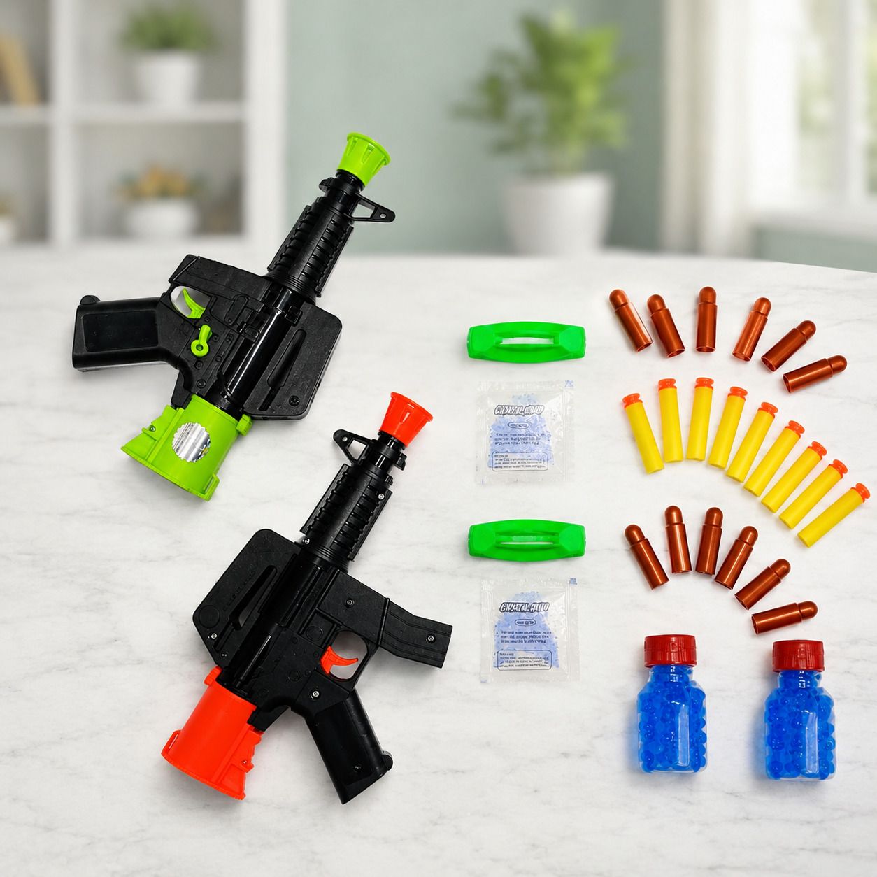 diamond spring 8088 Soft Bullet & Suction Dart Toy Gun Combo for Kids (Pack of 2) Guns & Darts-picture-29