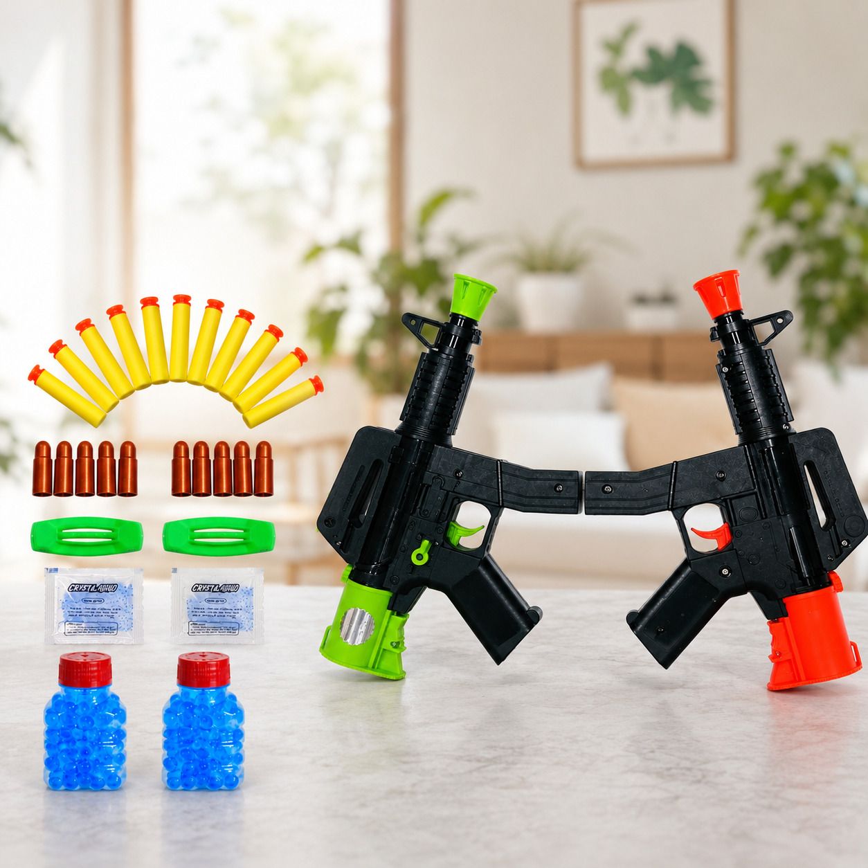8088 Safe Toy Blaster Gun Set | Plastic & Foam Dart Bullets Included Guns & Darts-image-5