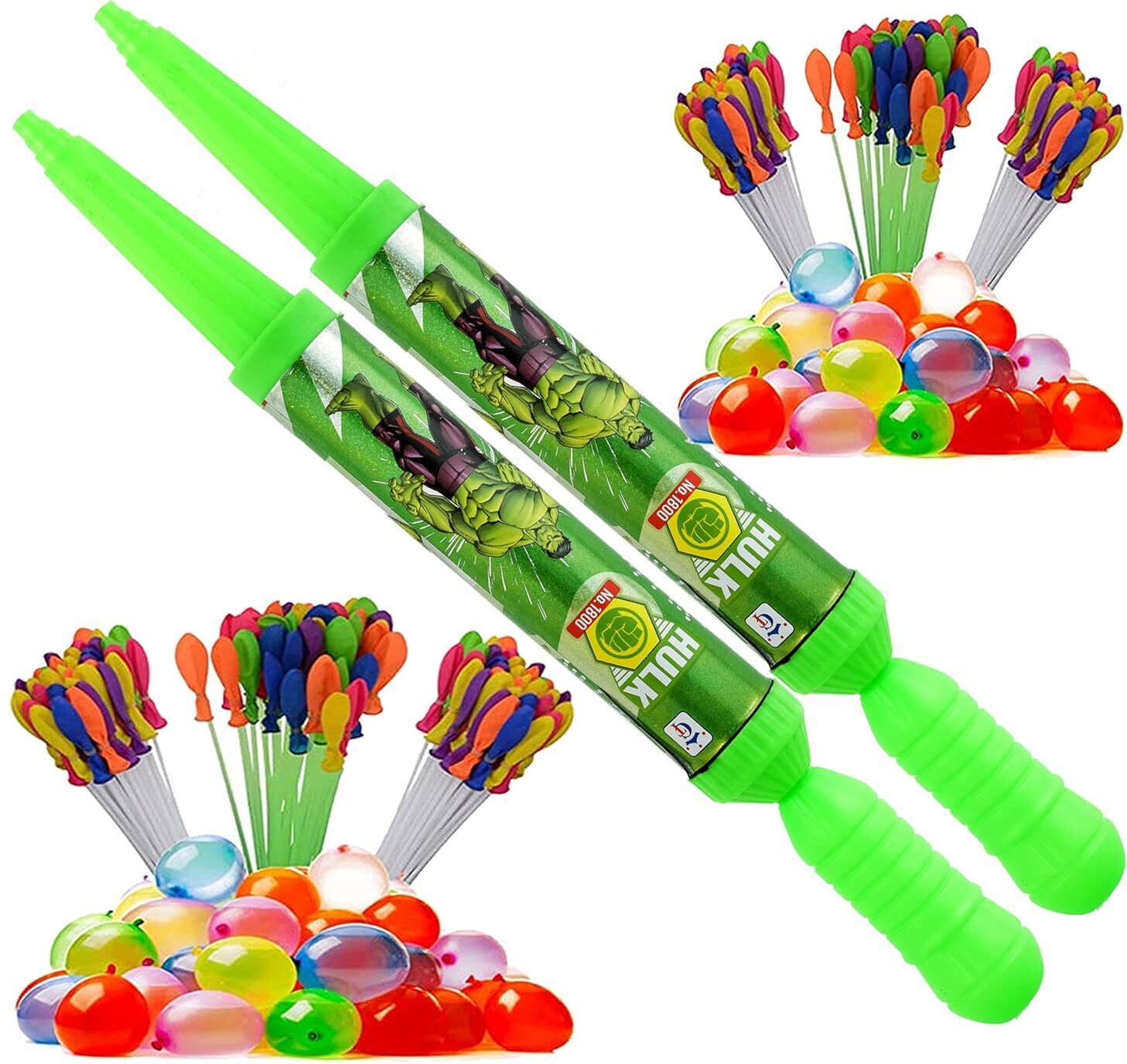 (2 Pichkari +6 Magic Balloon)for Kids Holi Festival & Summer Pool Party Fun Water Gun-image-18