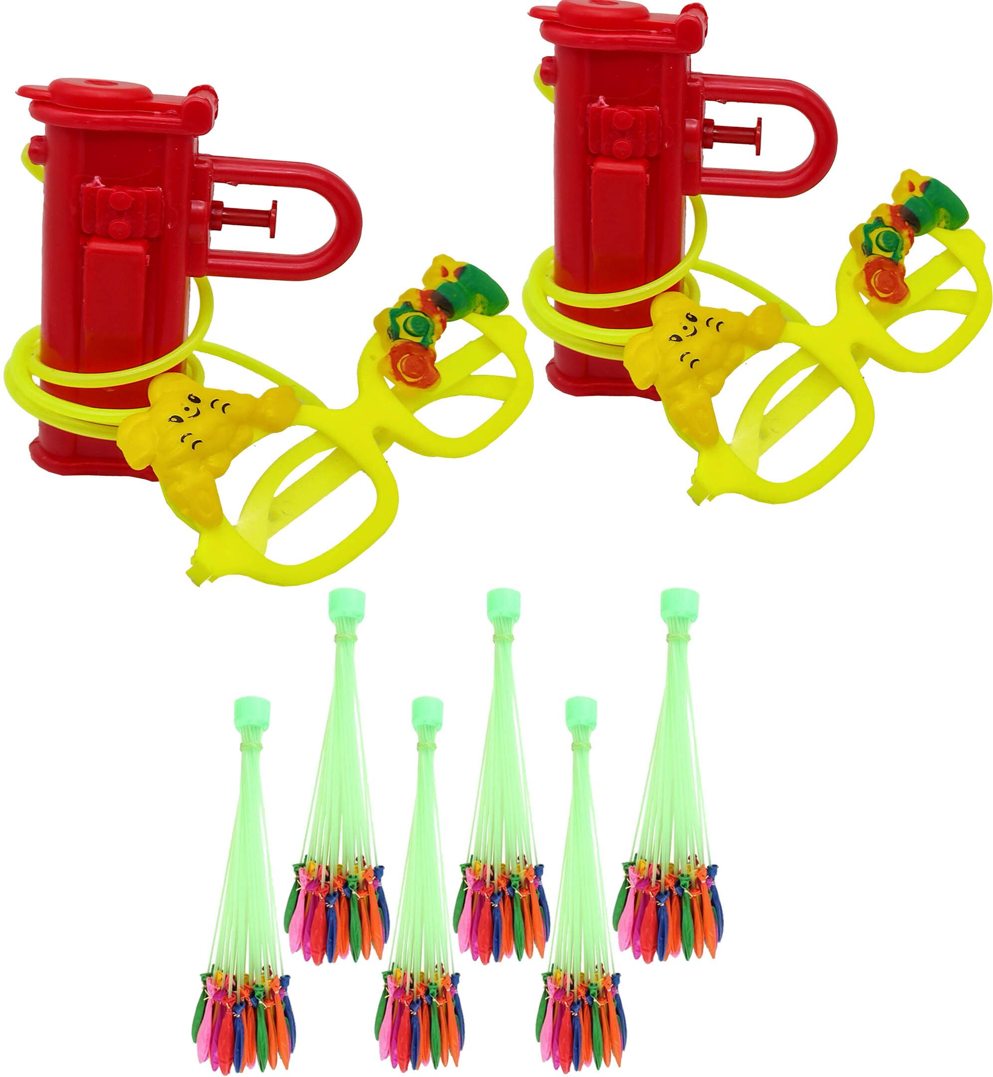 Funky Goggle Water Gun Kids Holi Pool Party Fun 2 Pichkari 6 magic balloon Water Gun-image-45